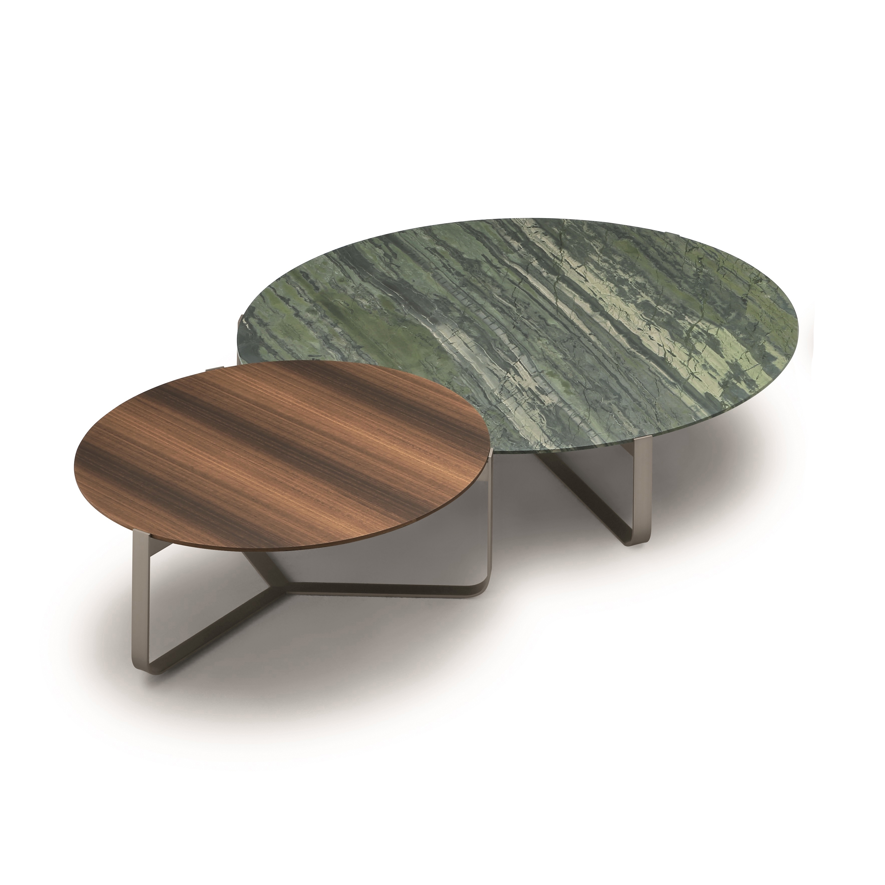 Vertoon produk Yari Round Side Tables van vervaardiger Flou