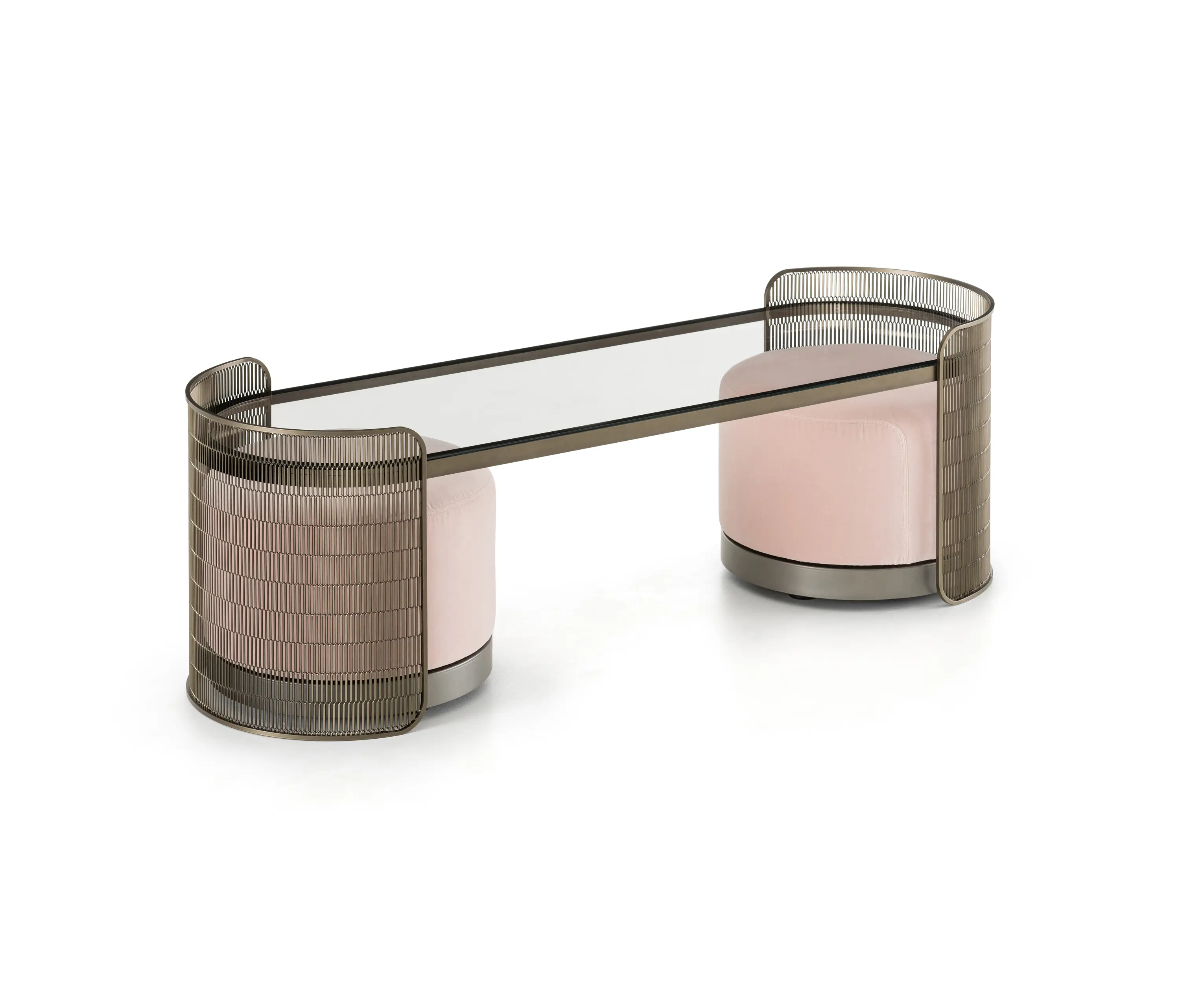 Flou - Chiaro di Luna console basse avec pouf