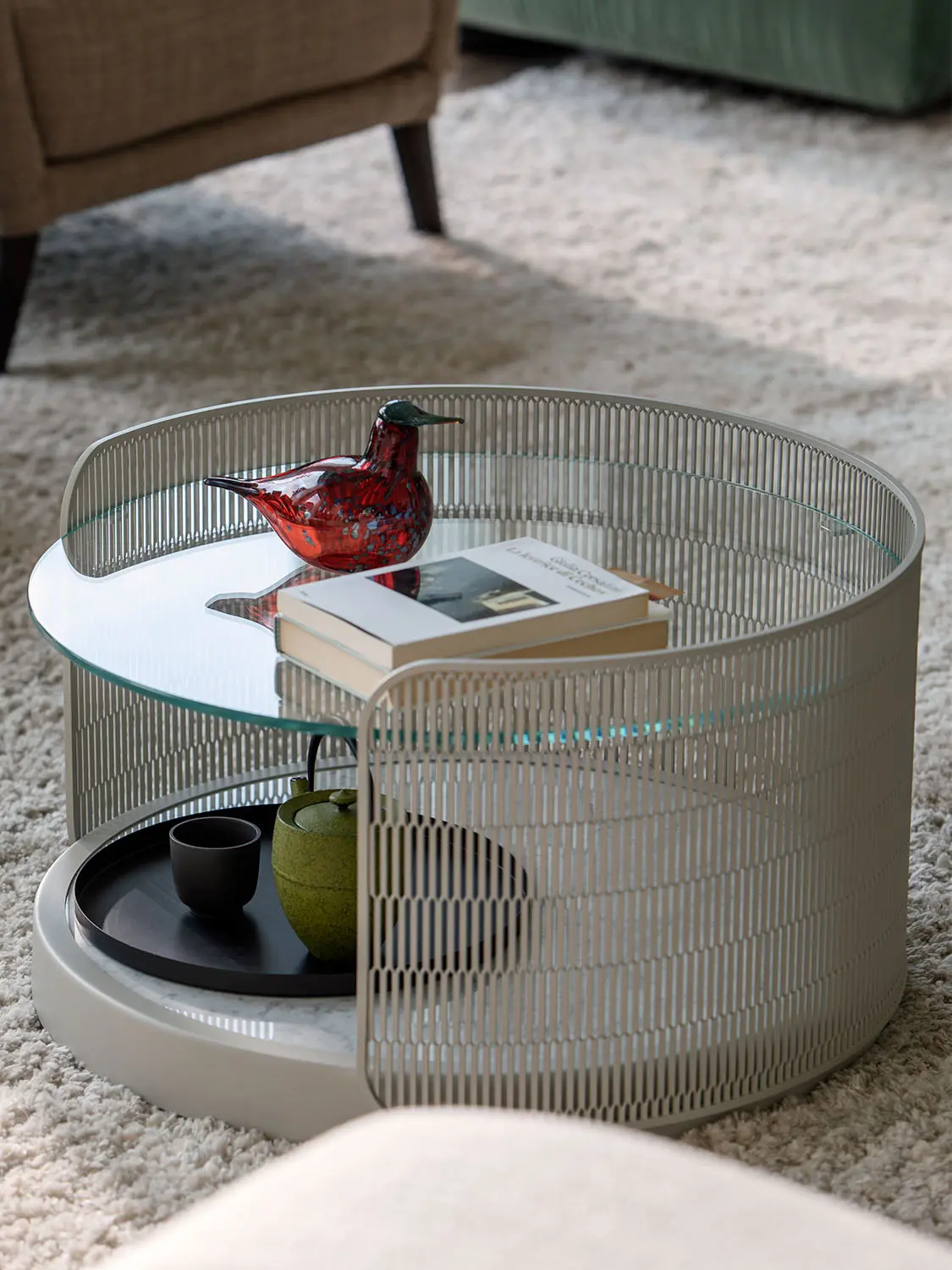 Flou - Chiaro di Luna Tables Basses Rondes