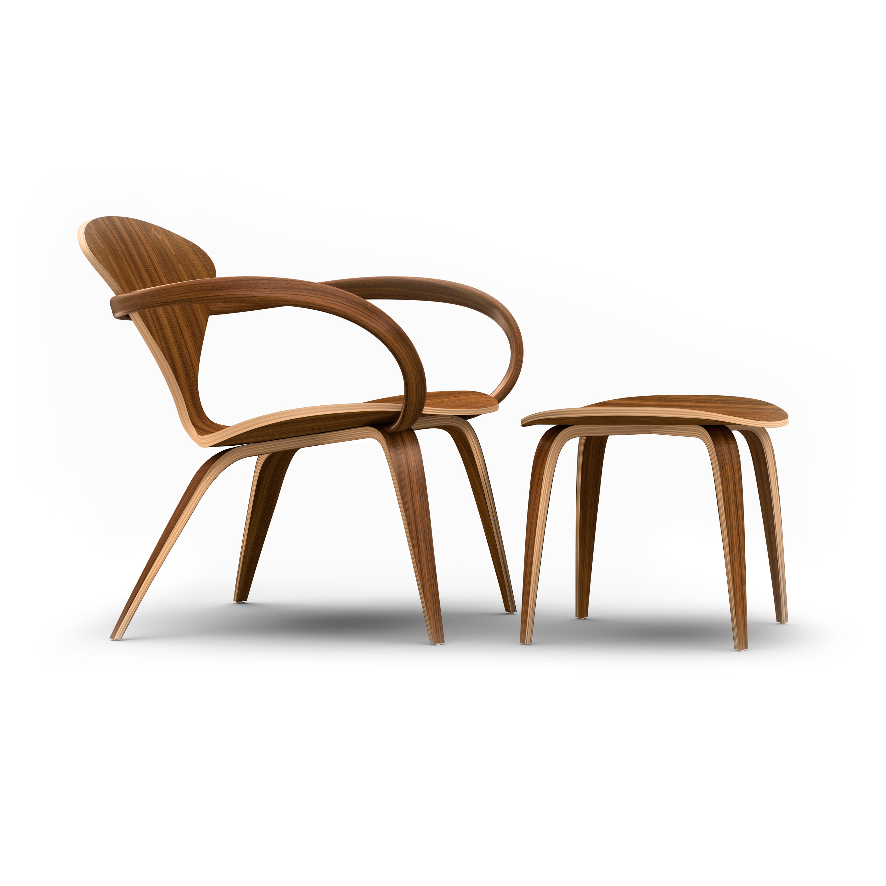 Display product Cherner Lounge Chair and Ottoman from manufacturer Cherner