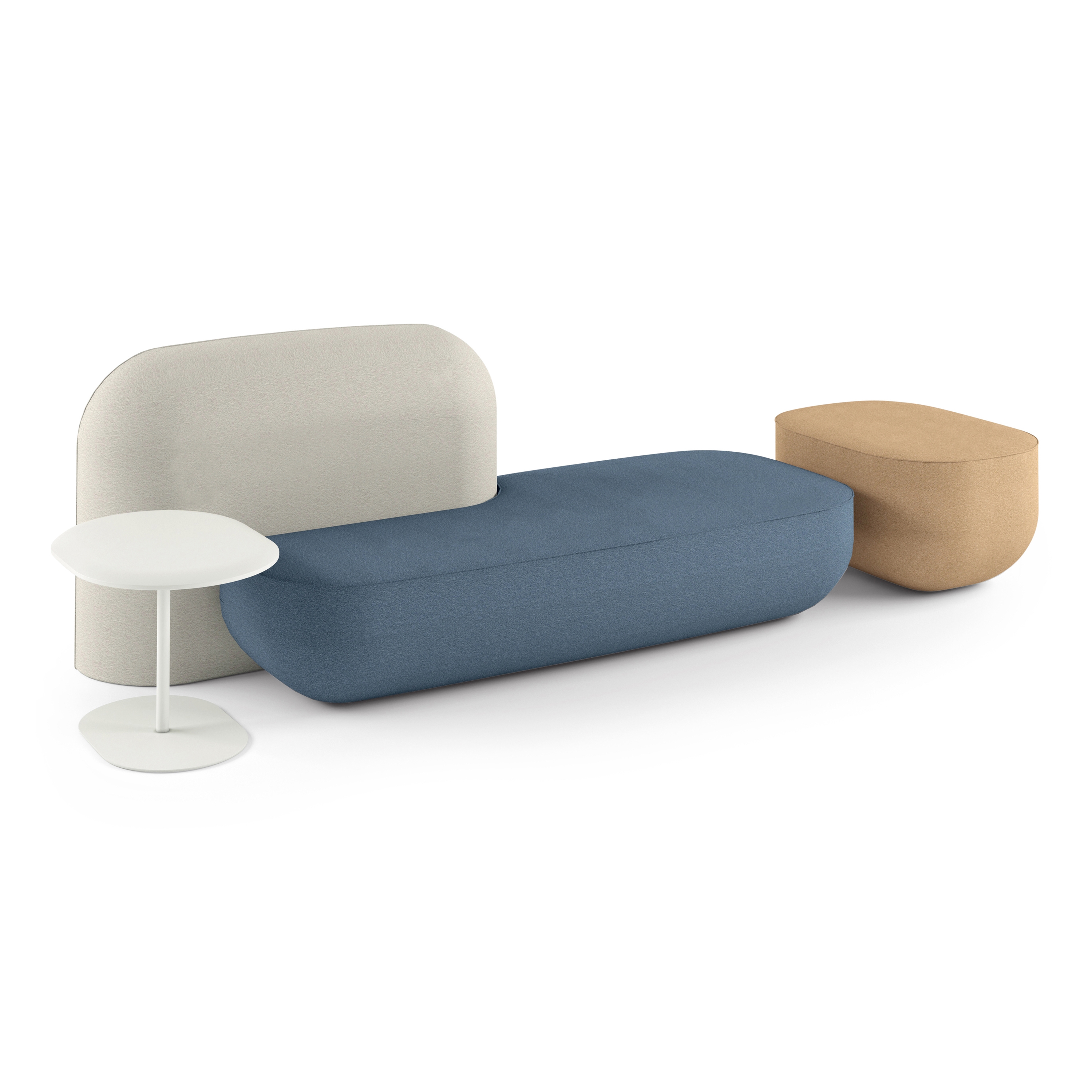 Display product okome / O02 + small table B / 23B + pouf / 22A from manufacturer Alias