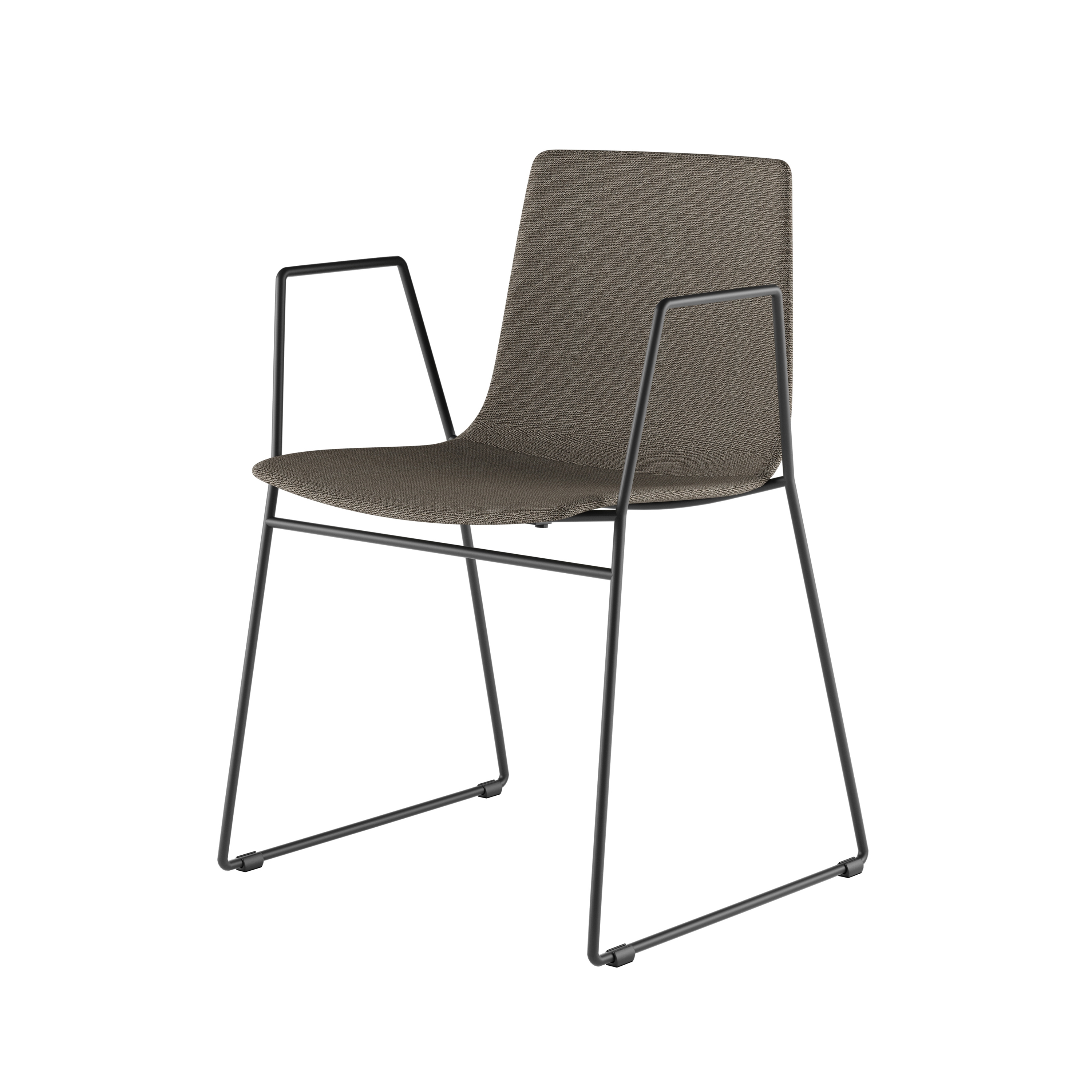 Mostra il prodotto slim chair sledge arm soft L / 89L del produttore Alias