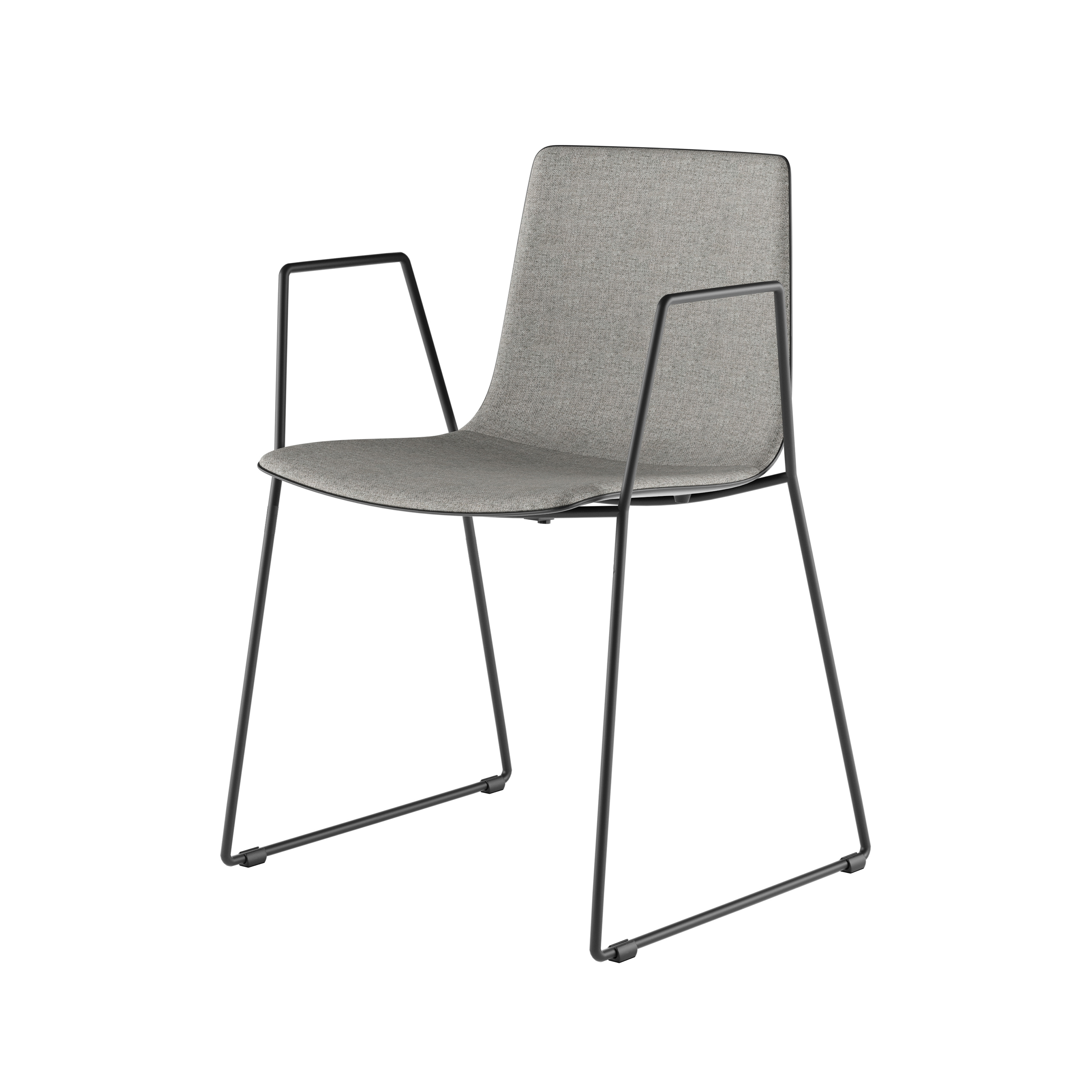 Vertoon produk slim chair sledge arm soft M / 89B van vervaardiger Alias