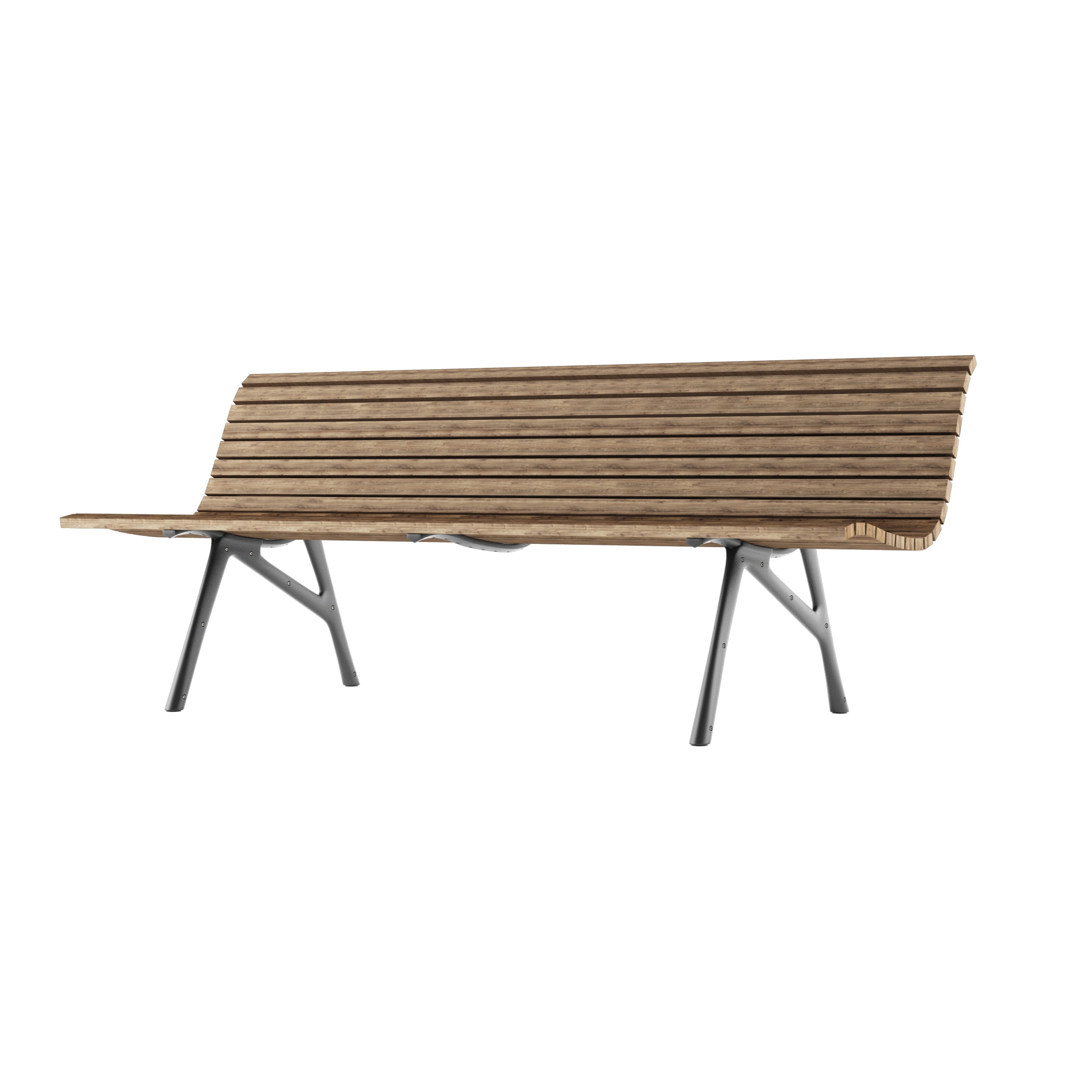 Display product tech wood bench / M22 from manufacturer Alias