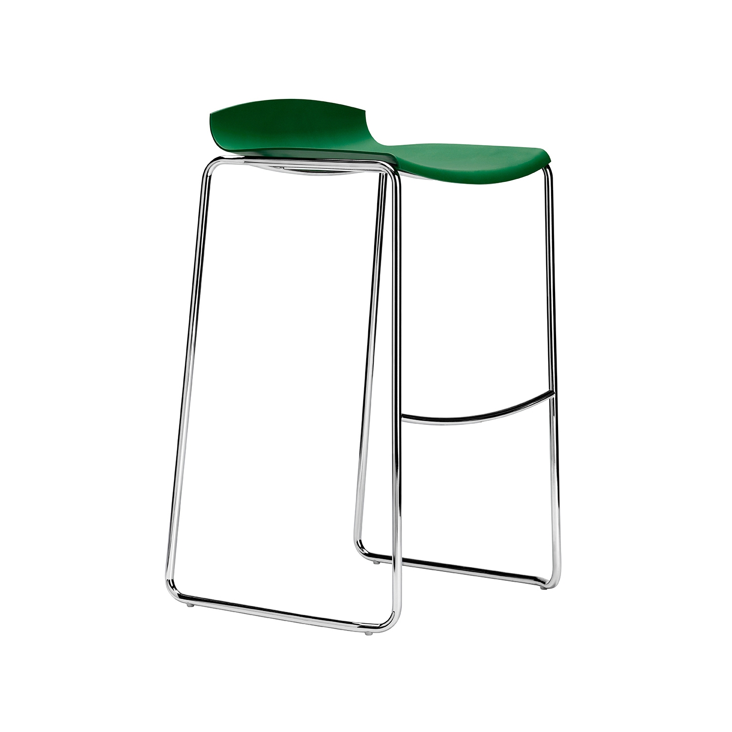 Produkt Flakes 2.0 B barstool in eco-chrome, with footrest des Herstellers Piiroinen anzeigen