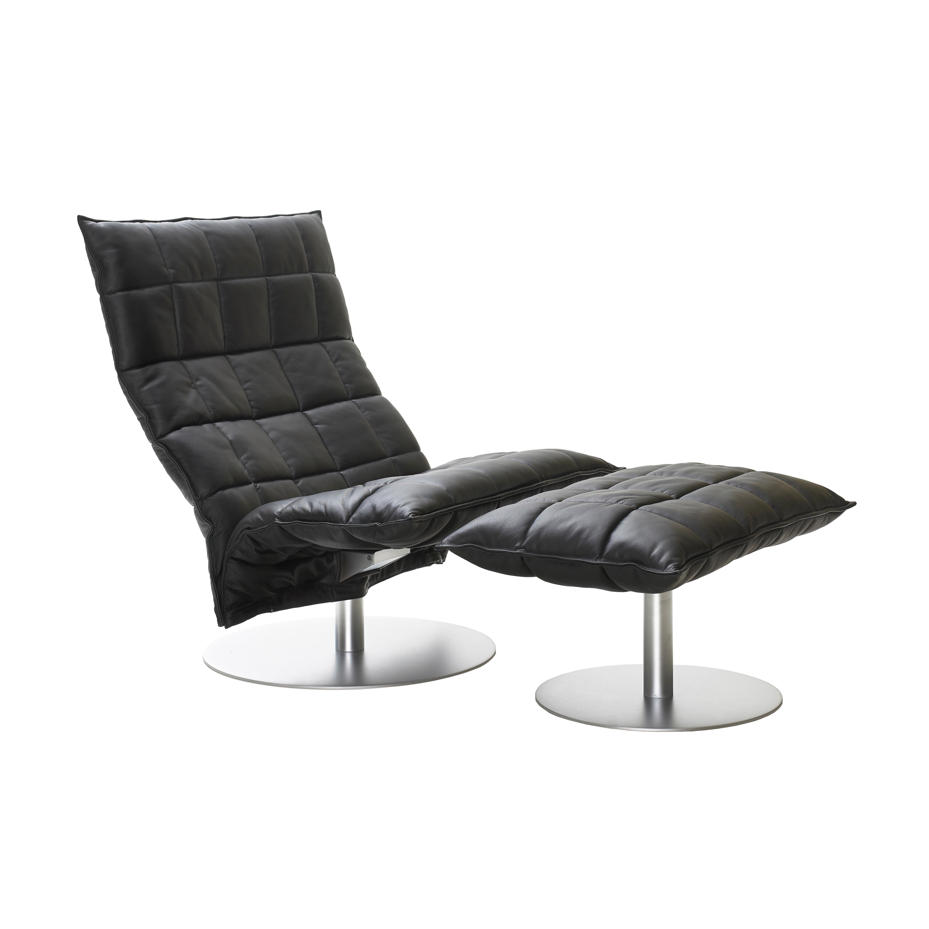 Display product k chair | wide | with k Ottoman from manufacturer Woodnotes