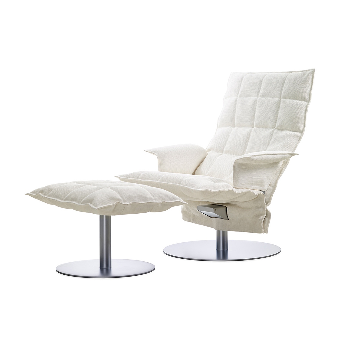 Display product k chair | with Armrests | with k Ottoman from manufacturer Woodnotes