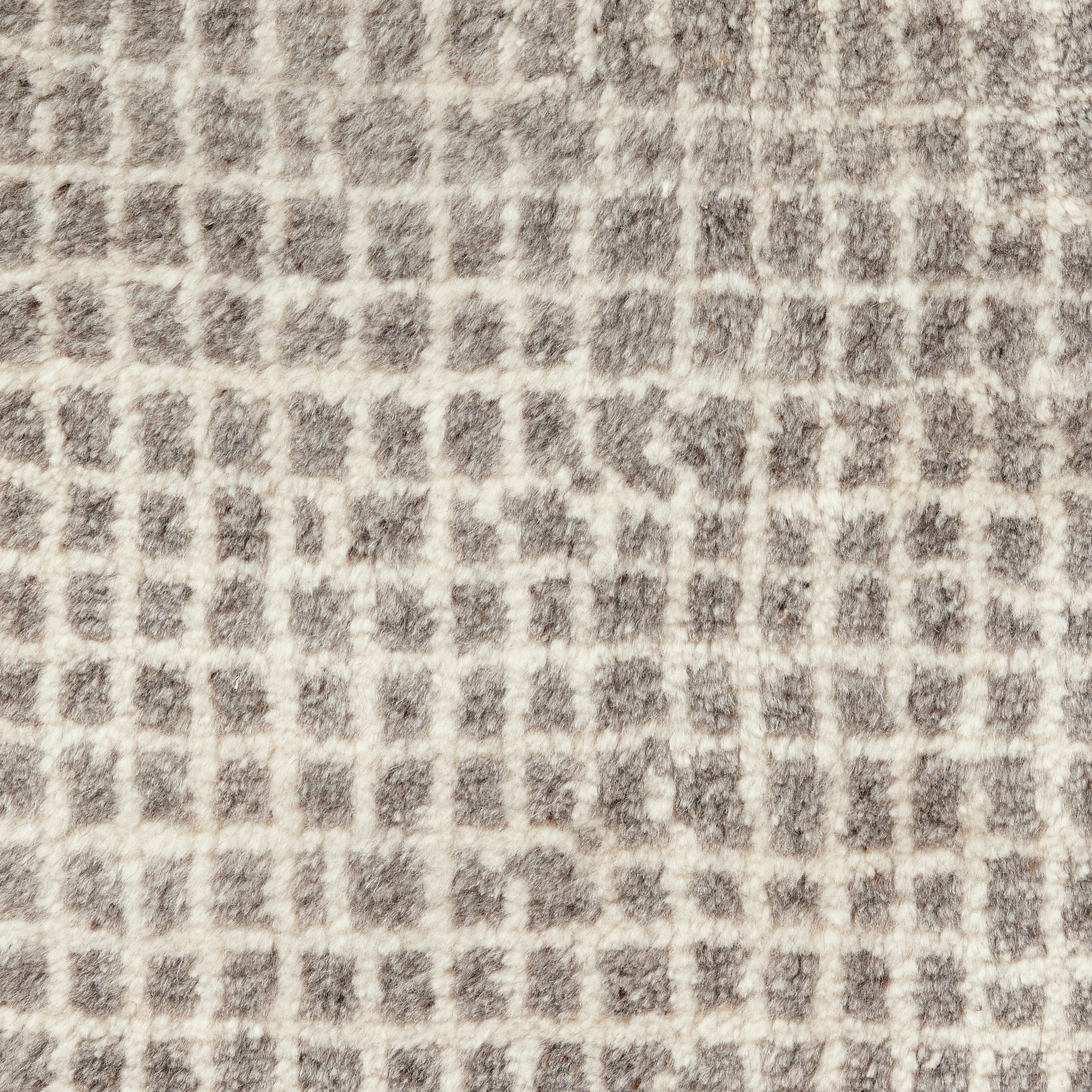 Produkt Grid hand knotted rug | white-light grey des Herstellers Woodnotes anzeigen