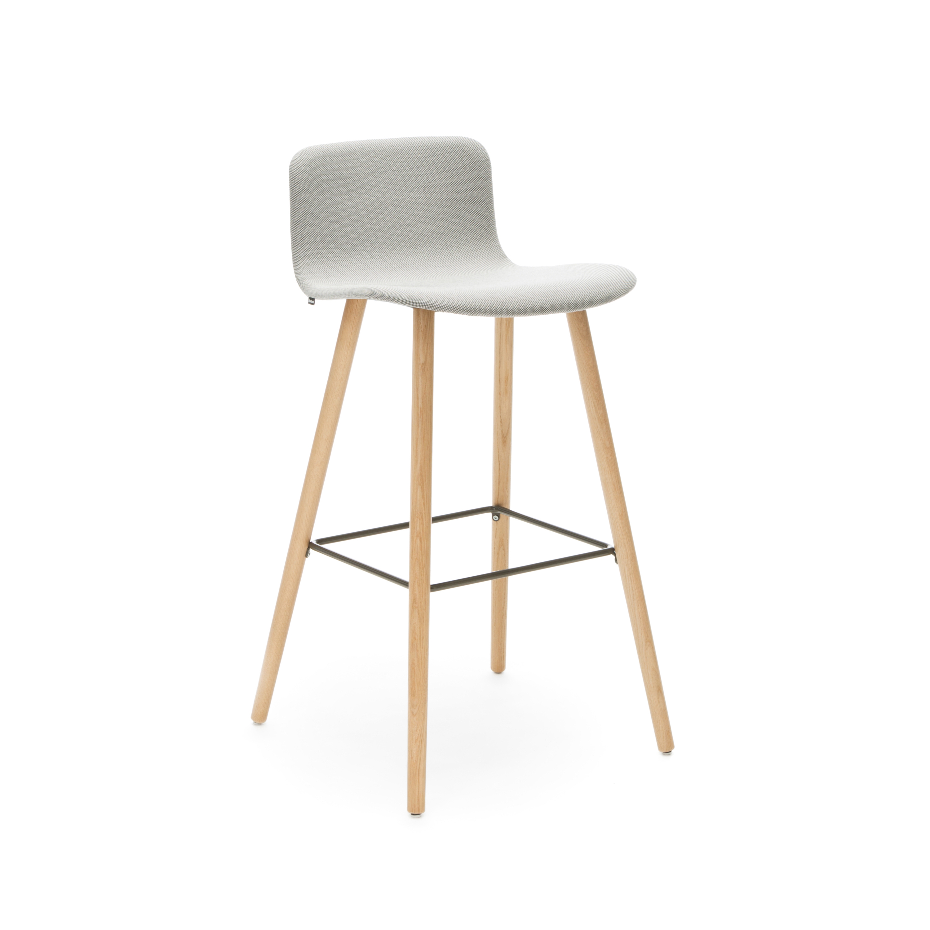 Display product Sola Barstool Wooden Base Low Backrest from manufacturer Martela