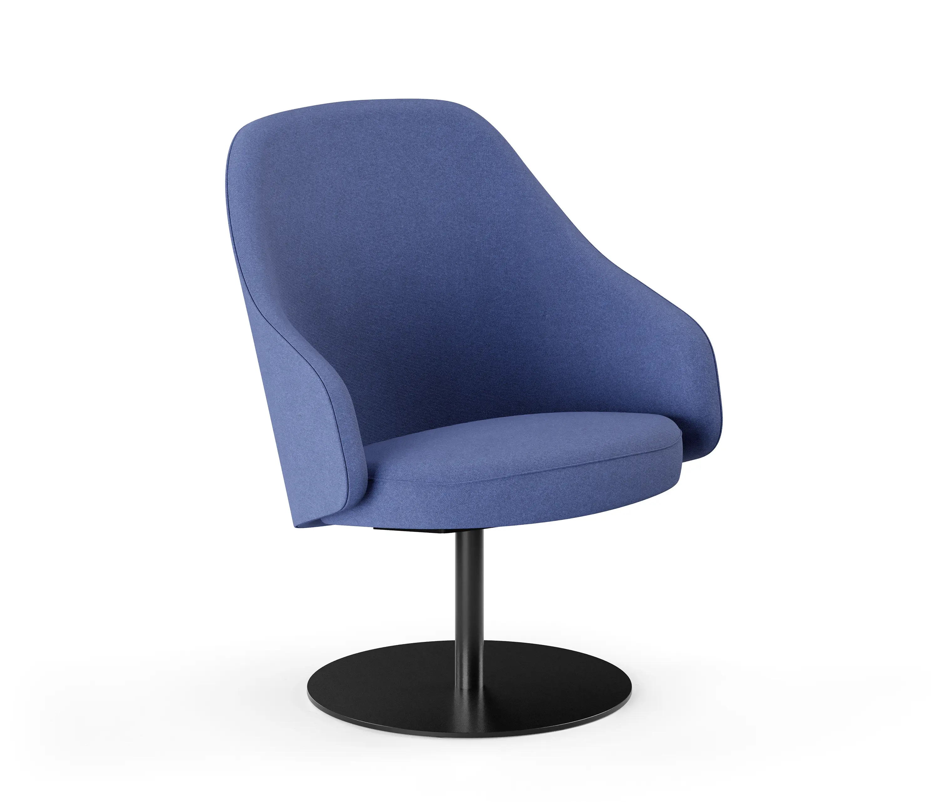 Martela - Sola Grande easy chair with disc base and armrests