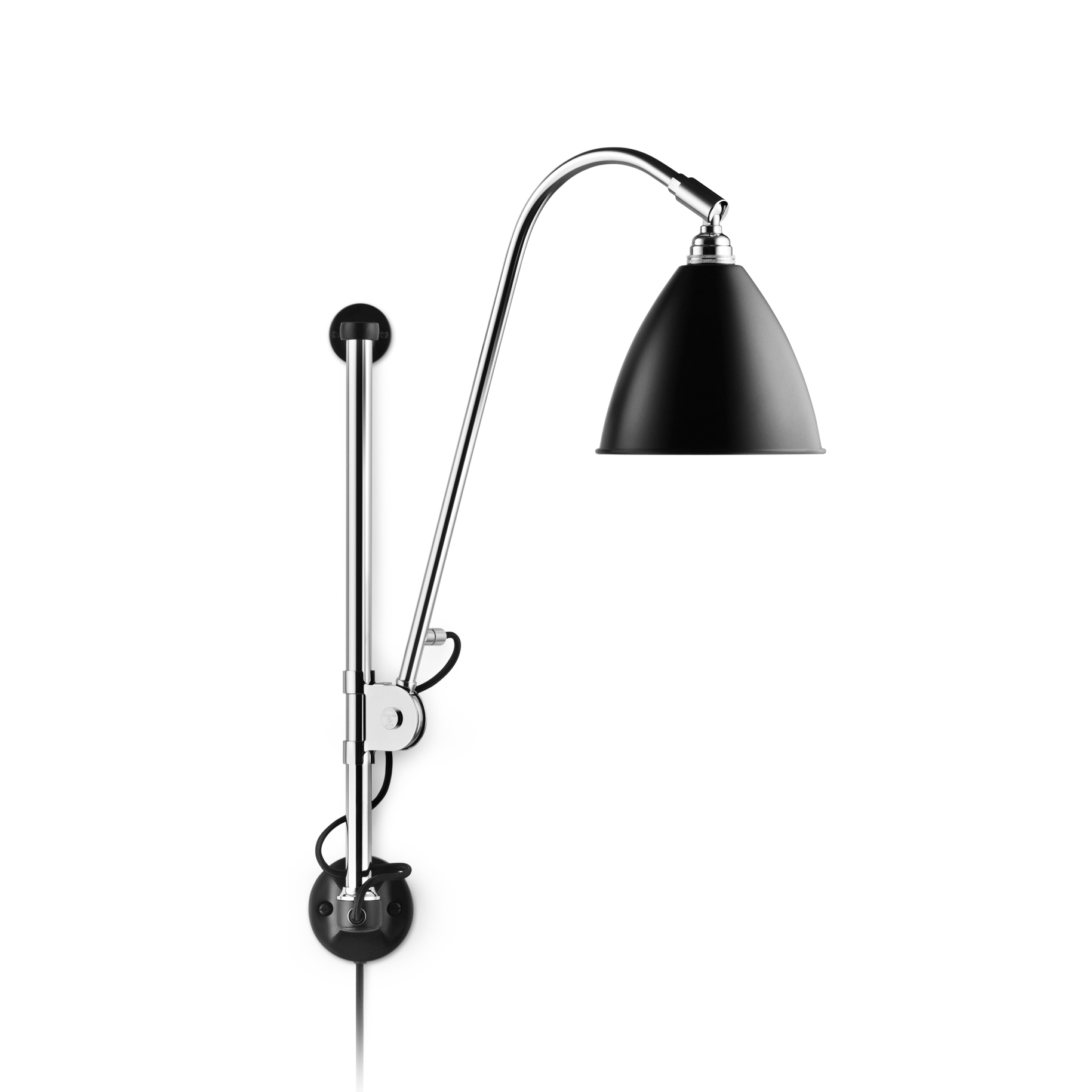 Display product Bestlite BL5 Wall lamp | Black/Chrome from manufacturer GUBI