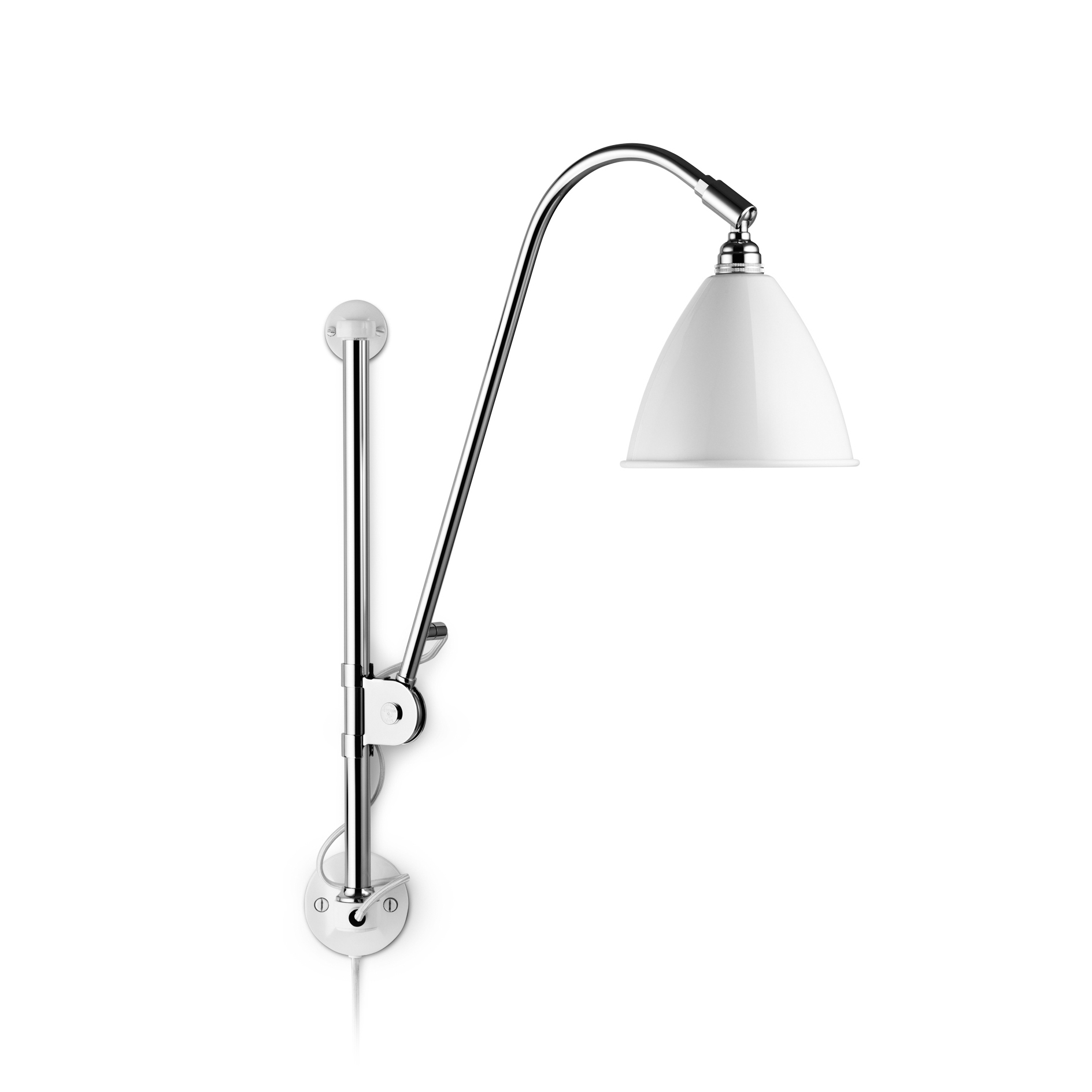 Bestlite BL5 Wall lamp | Matt White/Chrome