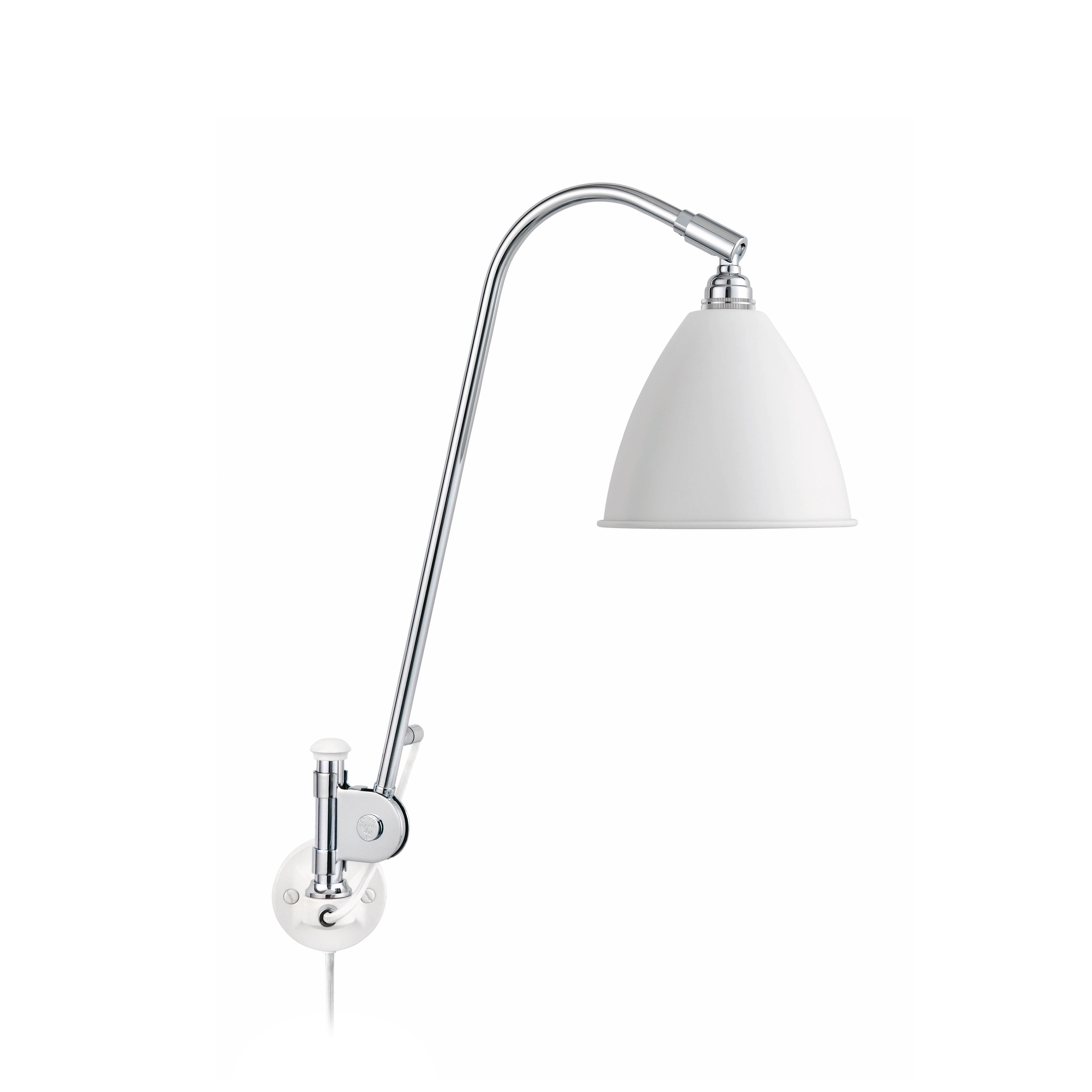 Bestlite BL6 Wall lamp | Matt White/Chrome
