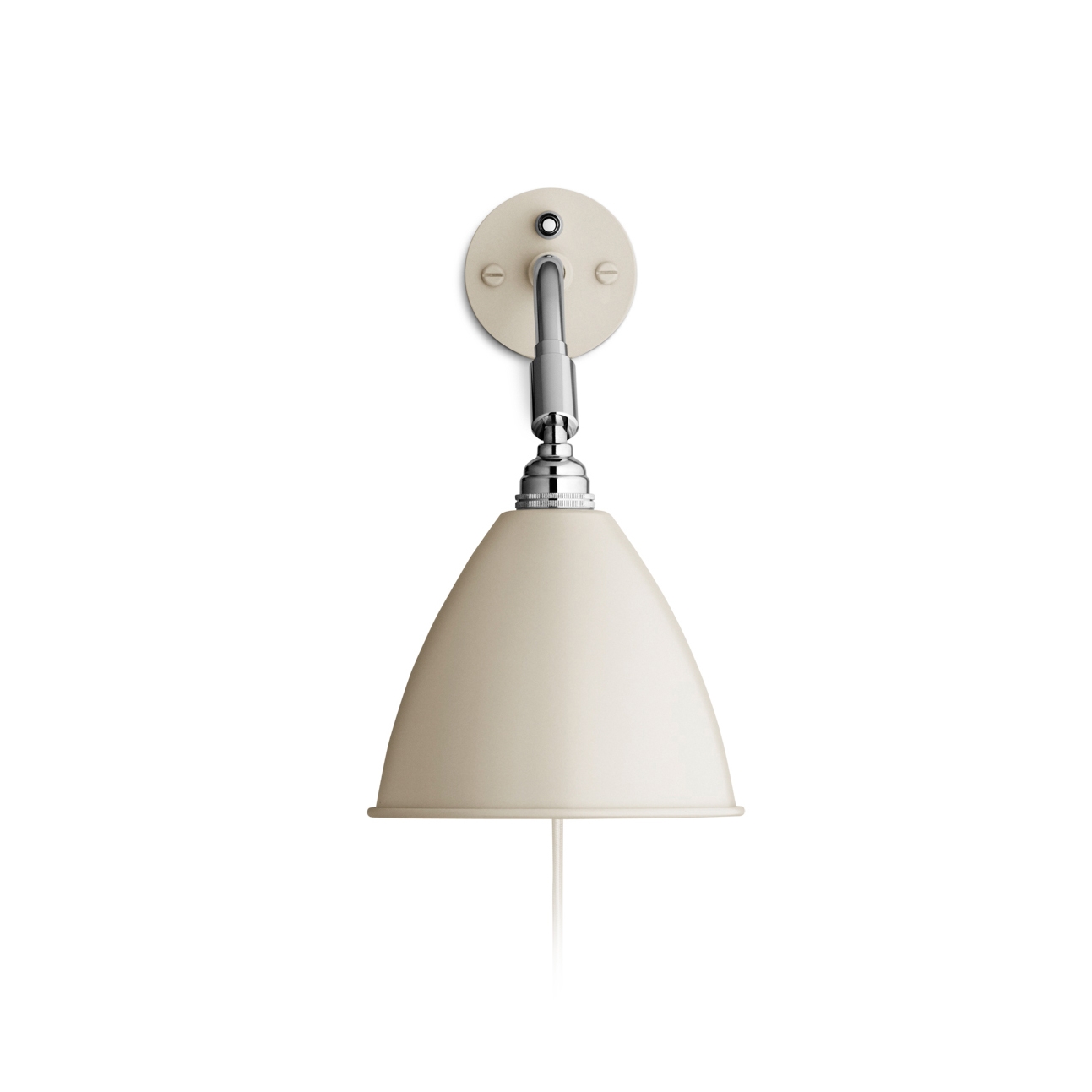 Display product Bestlite BL7 Wall lamp | Off-White/Chrome from manufacturer GUBI