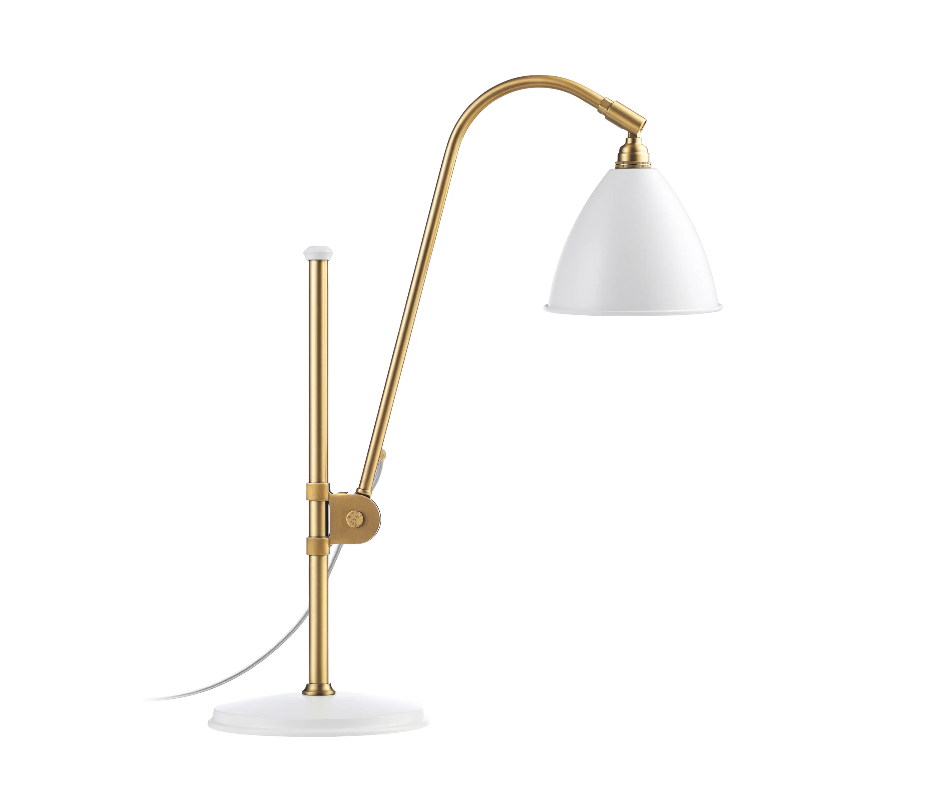 GUBI - Bestlite BL1 Table lamp | Matt White/Brass