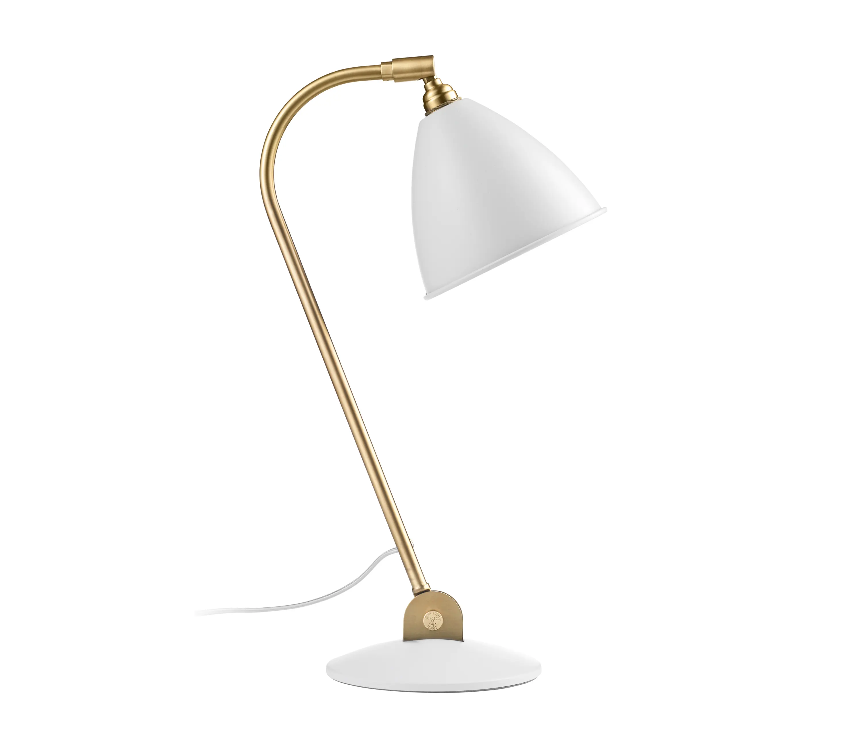 GUBI - Bestlite BL2 Table lamp | Matt White/Brass