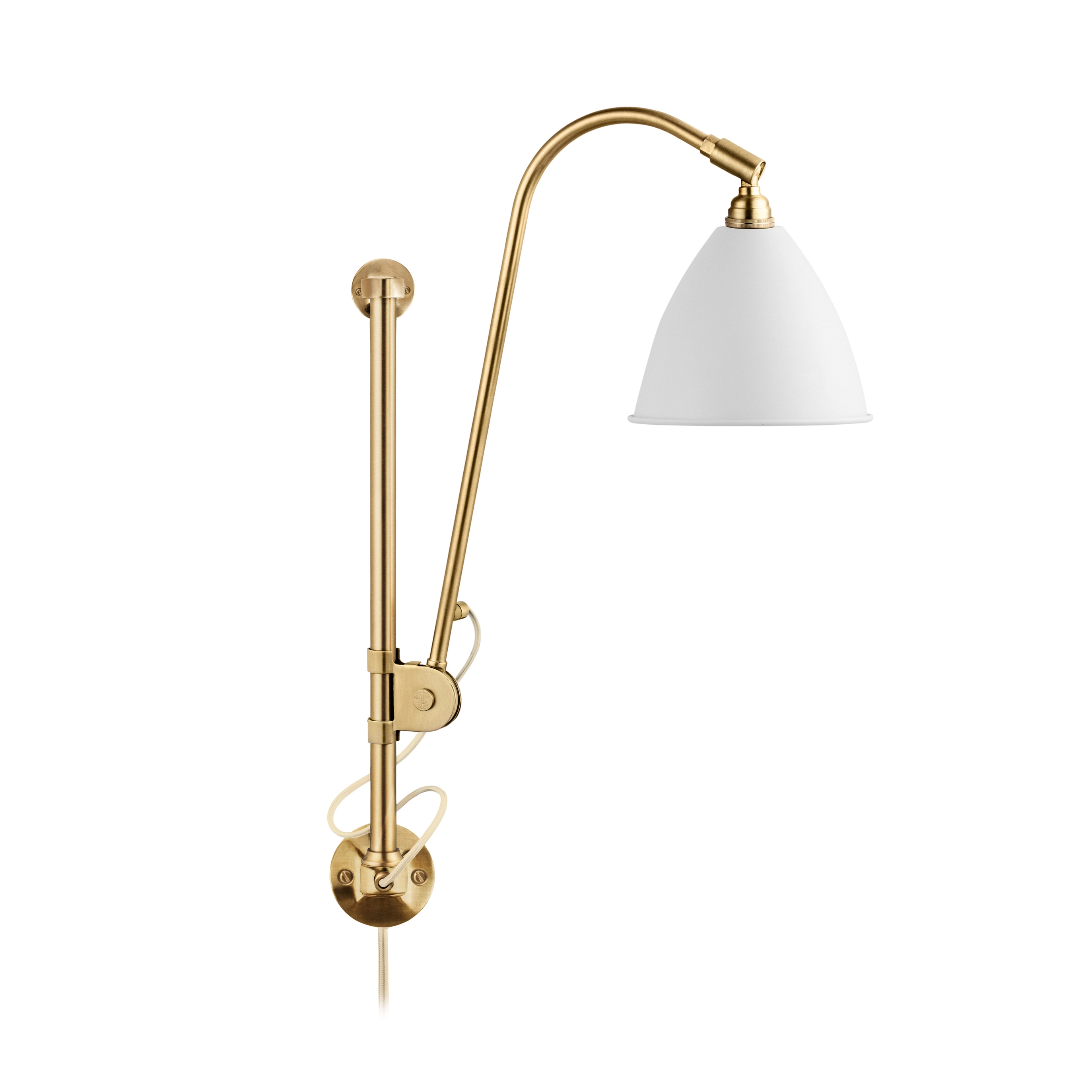Display product Bestlite BL5 Wall lamp | Matt White/Brass from manufacturer GUBI