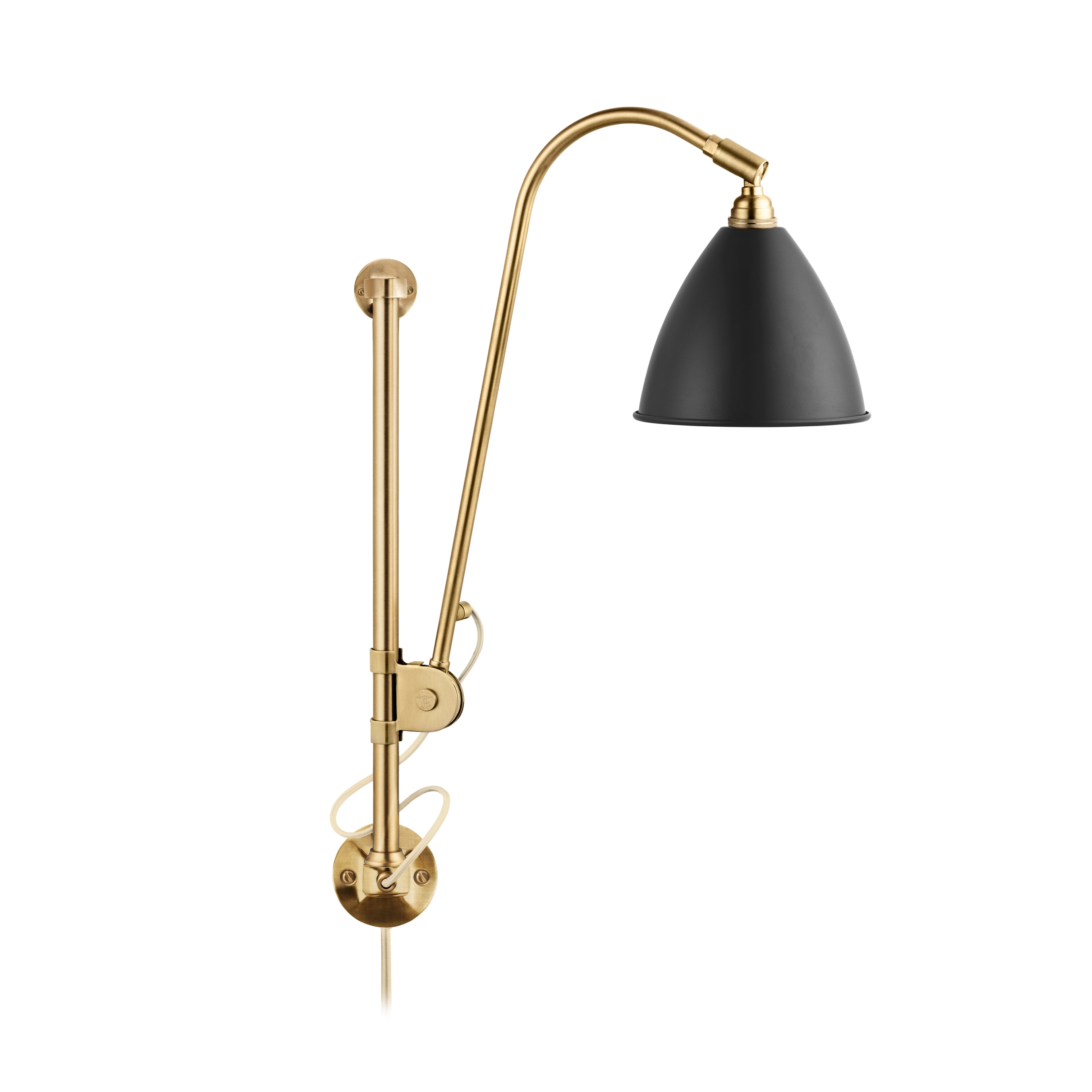 Bestlite BL5 Wall lamp | Charcoal Black/Brass