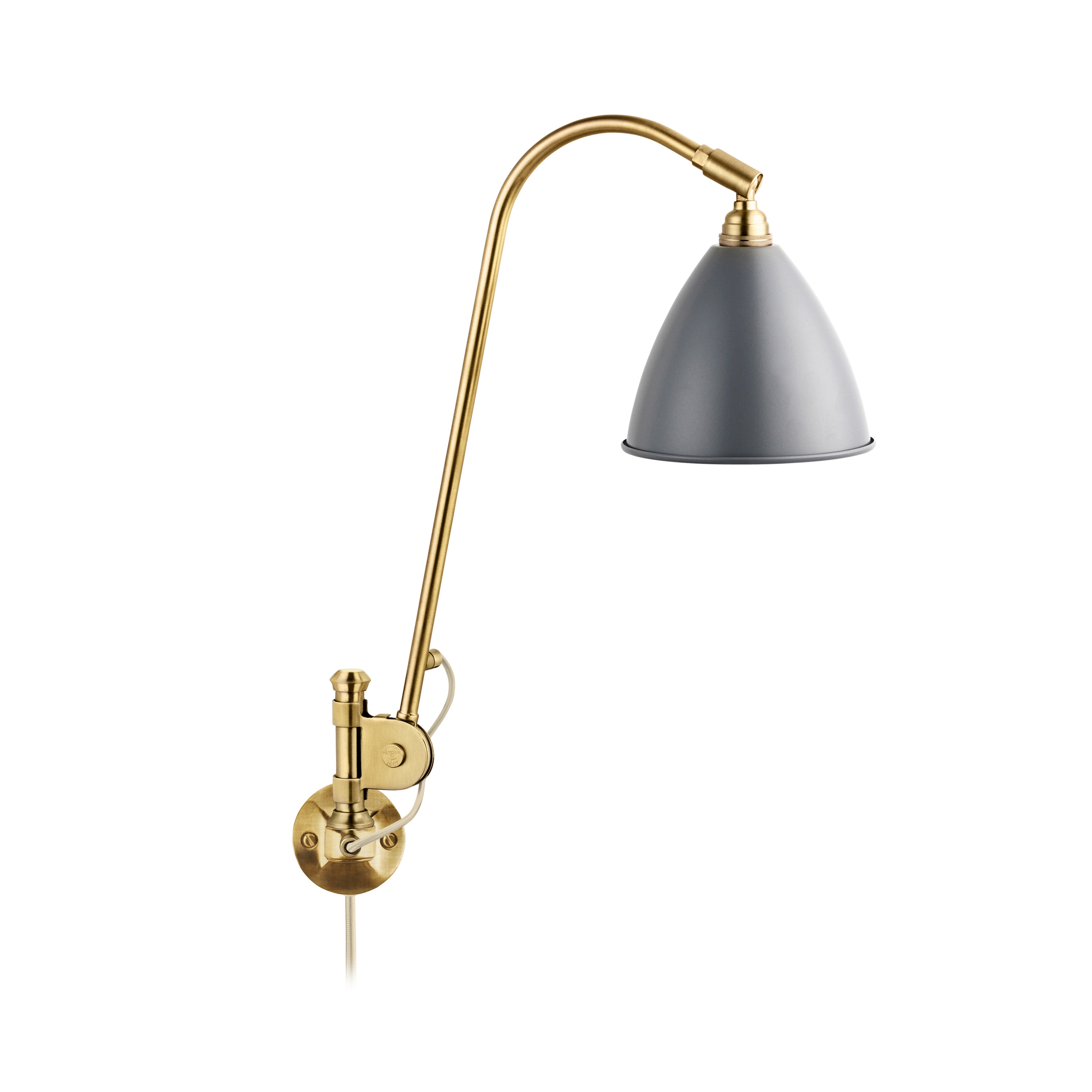 Bestlite BL6 Wall lamp | Grey/Brass