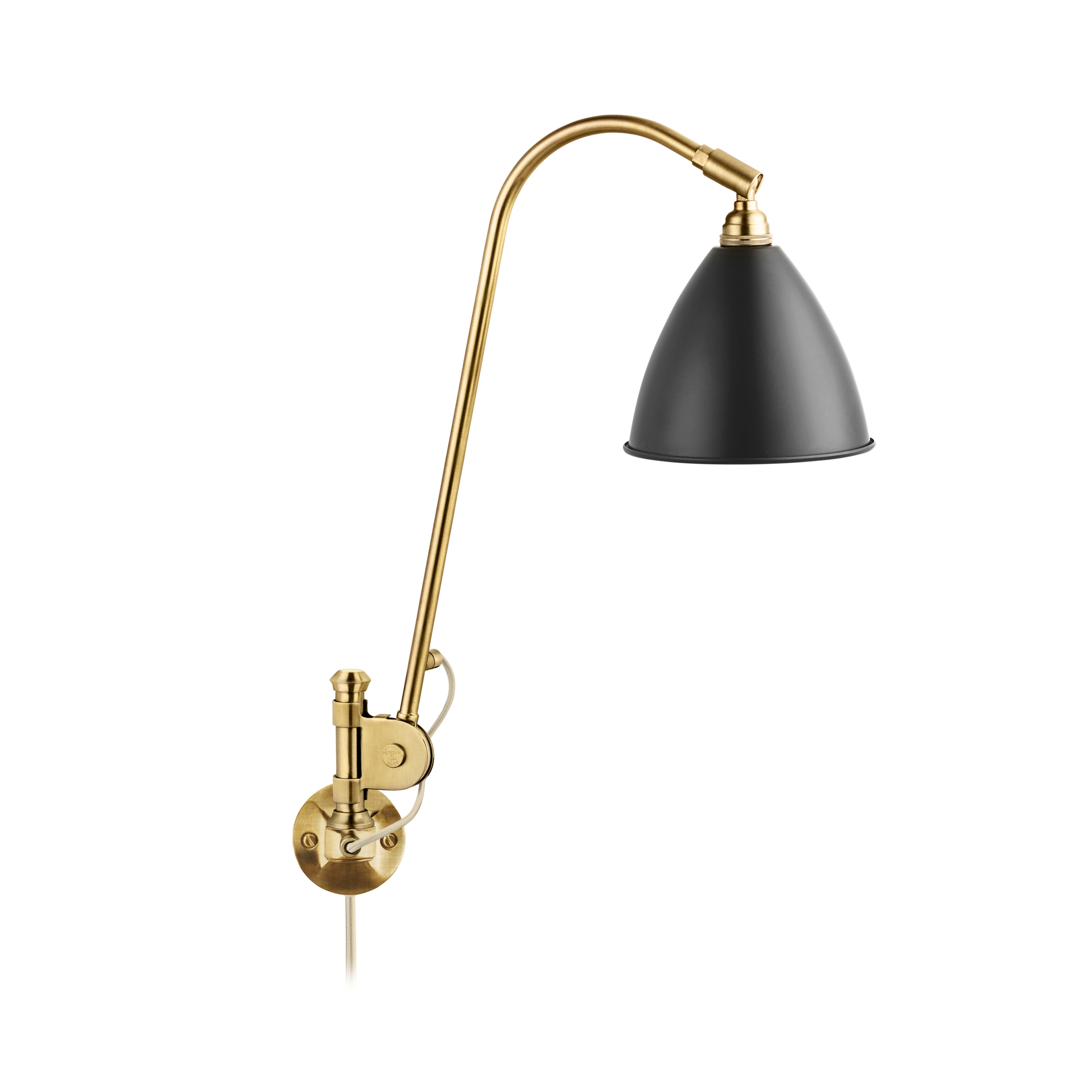 Bestlite BL6 Wall lamp | Charcoal Black/Brass