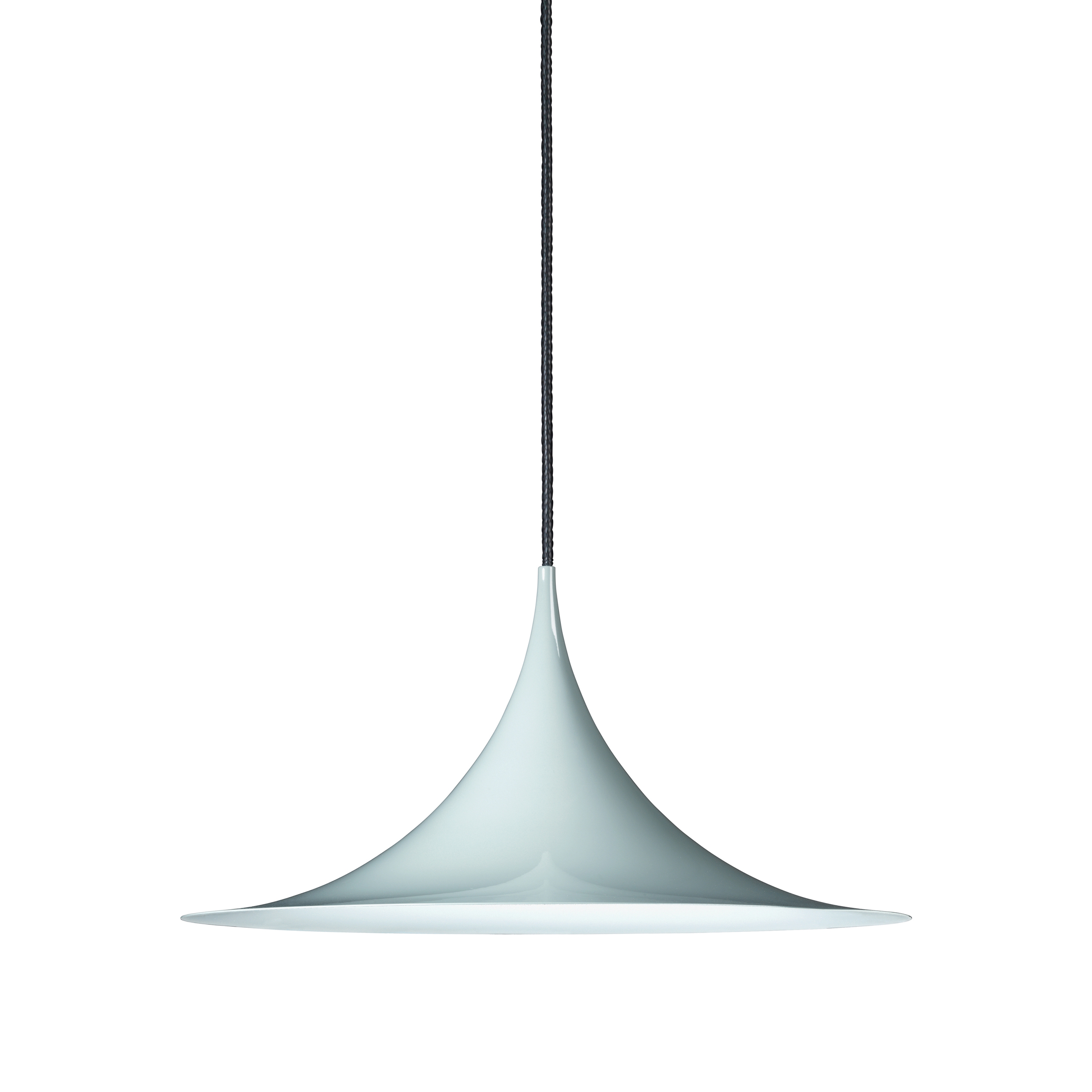Semi Pendant M | Glossy blue-grey