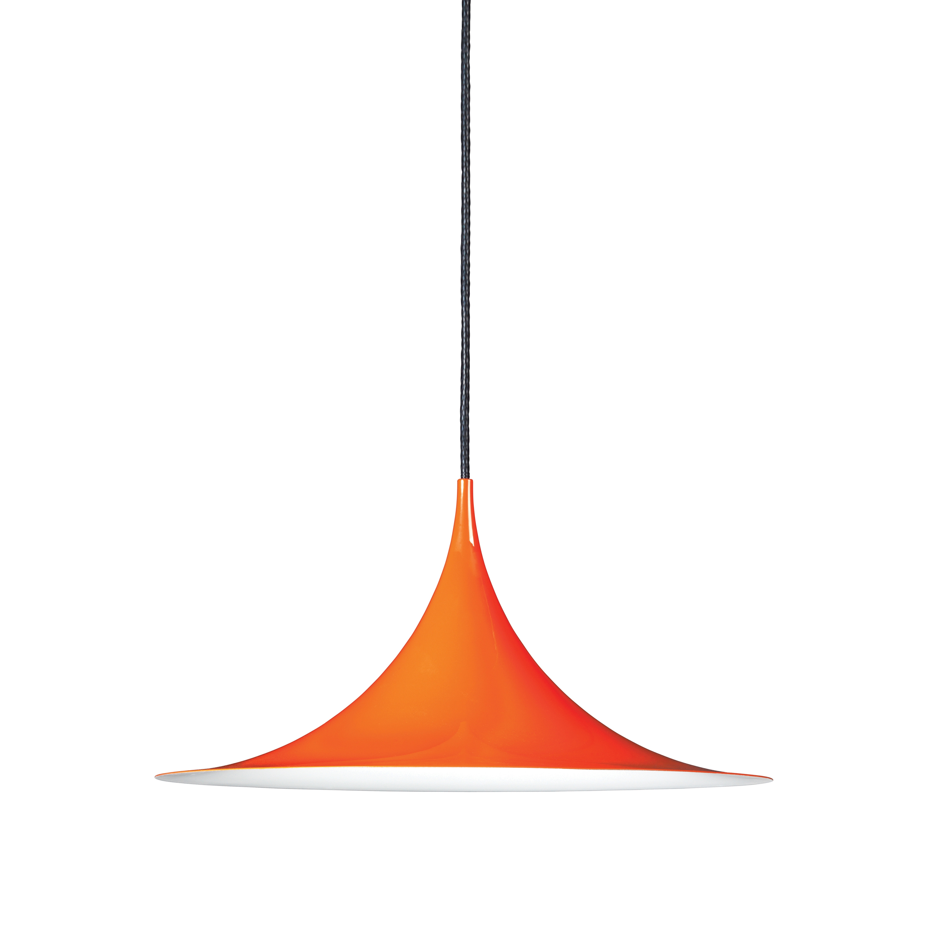 Semi Pendant M | Glossy orange
