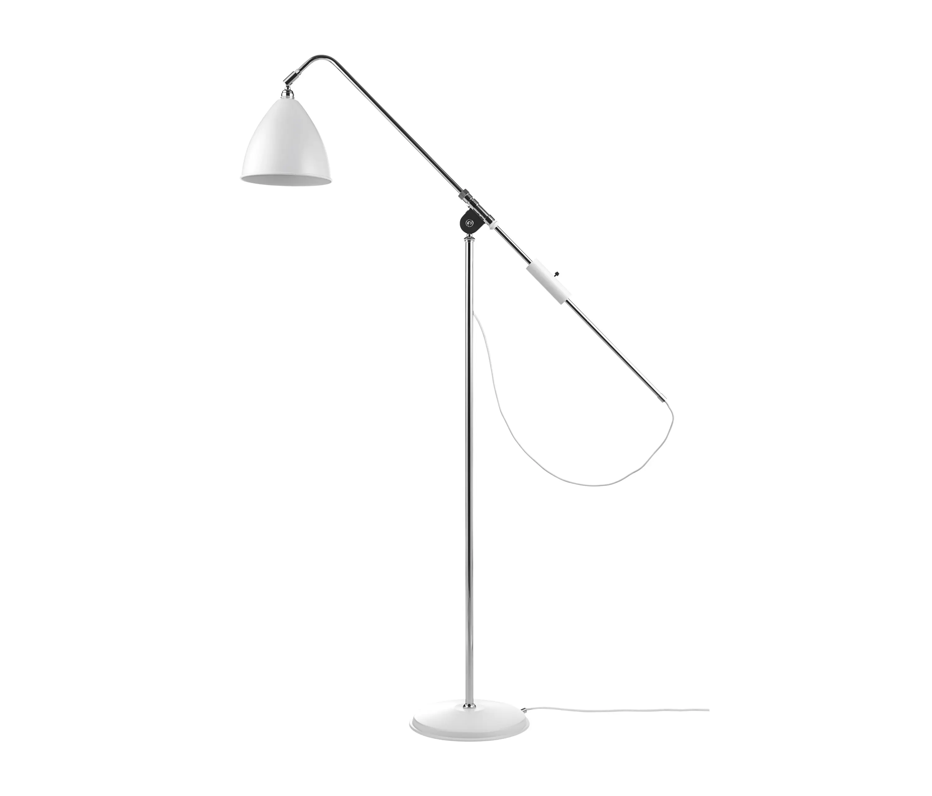 GUBI - Bestlite BL4 Floor lamp | Matt White/Chrome
