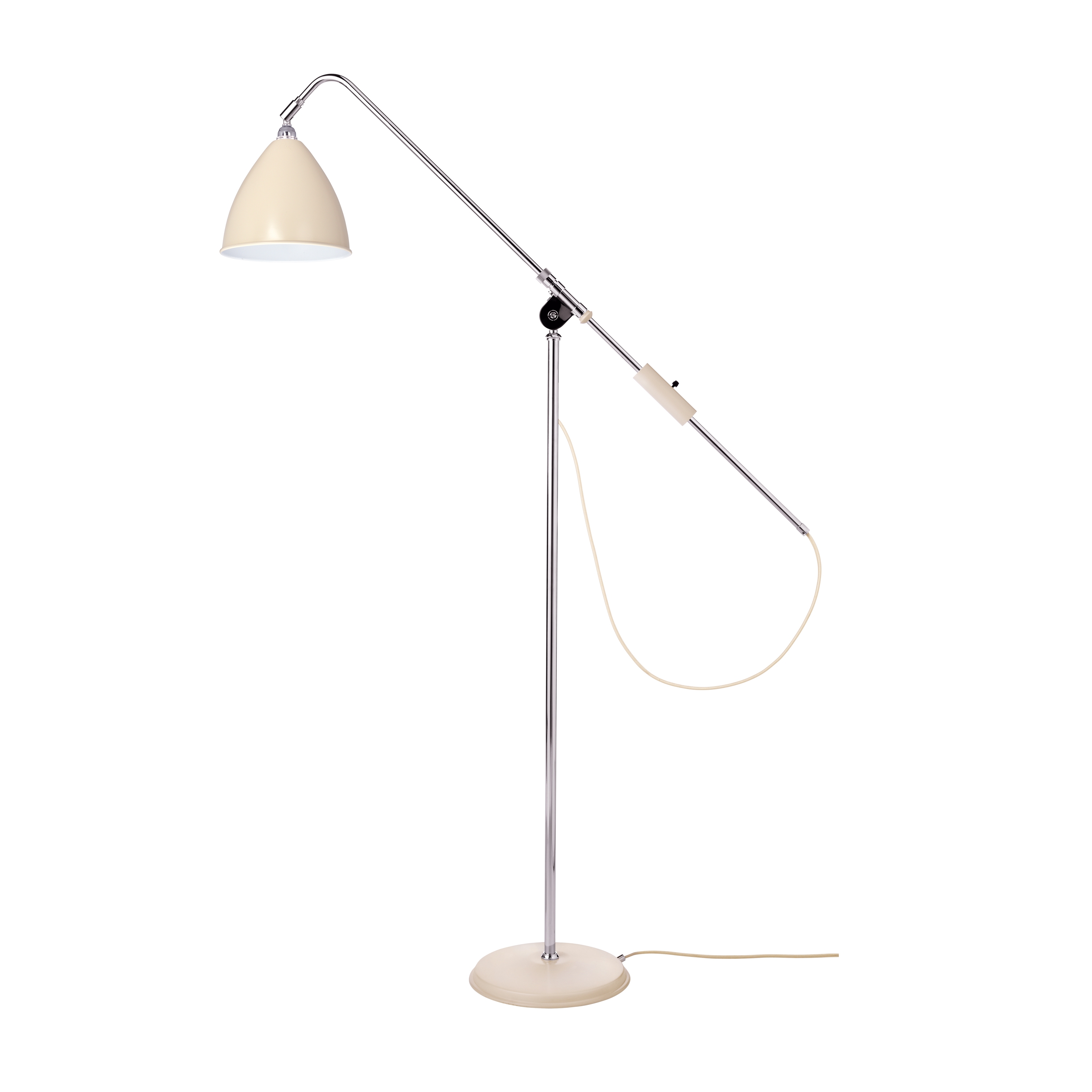 Display product Bestlite BL4 Floor lamp | Off-White/Chrome from manufacturer GUBI