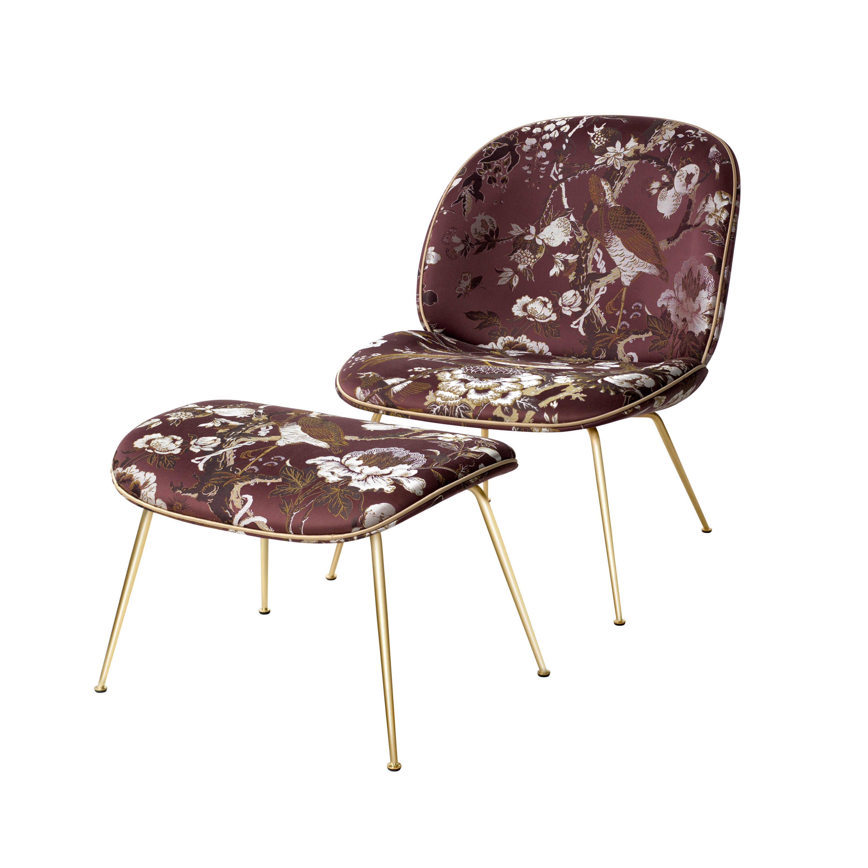 Afficher le produit Beetle Lounge Chair and Stool du fabricant GUBI