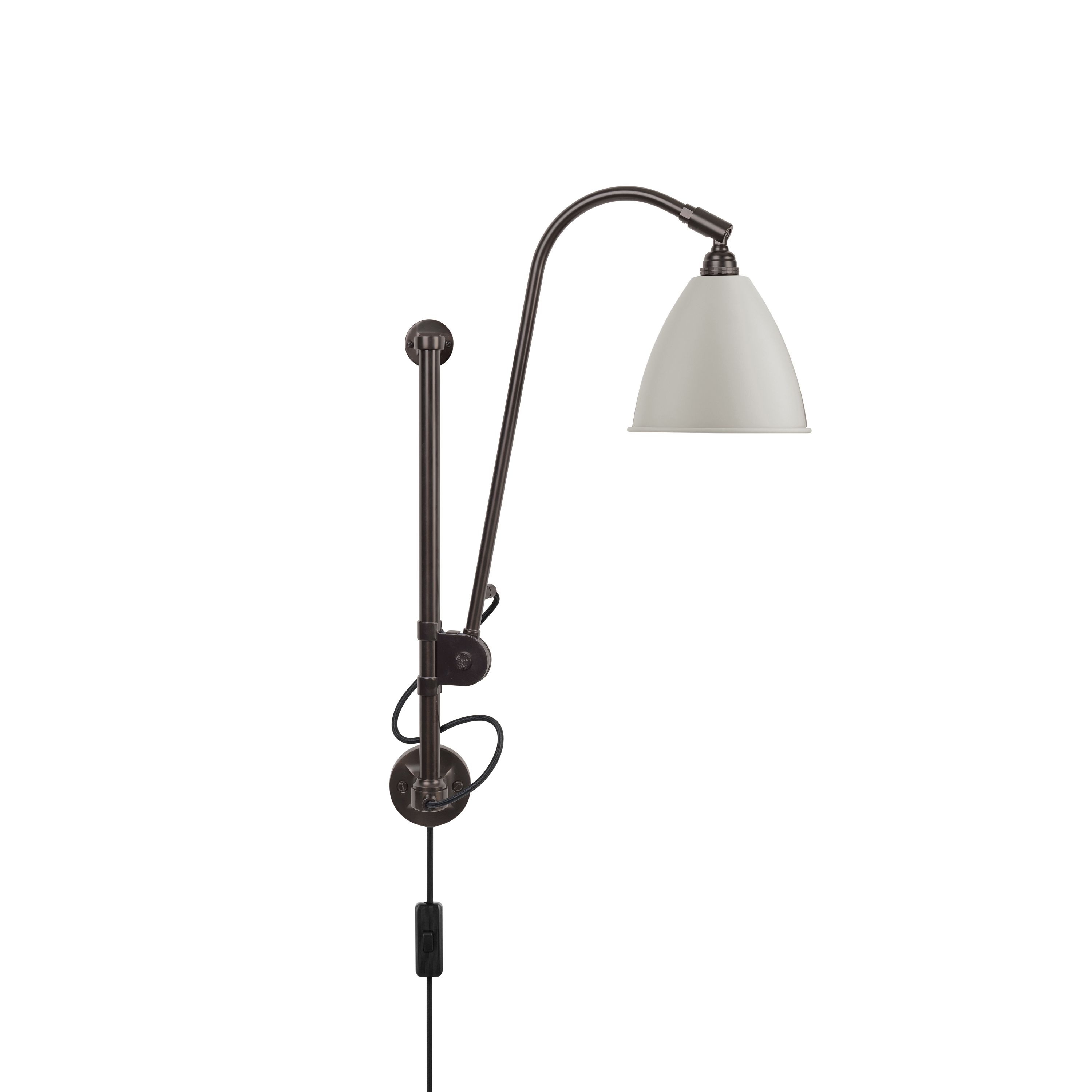 Display product Bestlite BL5 Wall lamp | Black Brass/Classic White from manufacturer GUBI