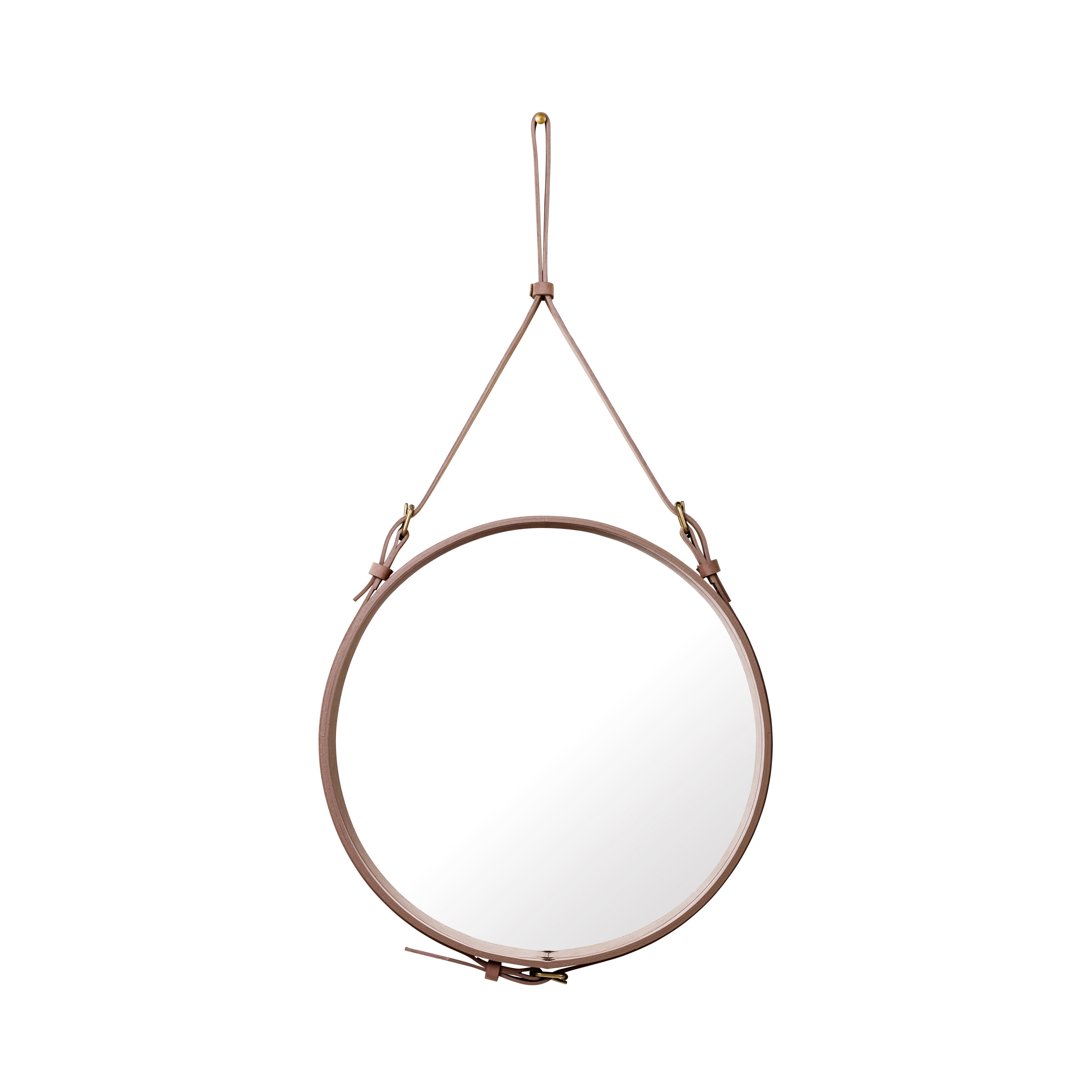 Mostrar el producto Adnet  Circulaire Wall Mirror - Alcantara Ø 60 del fabricante GUBI