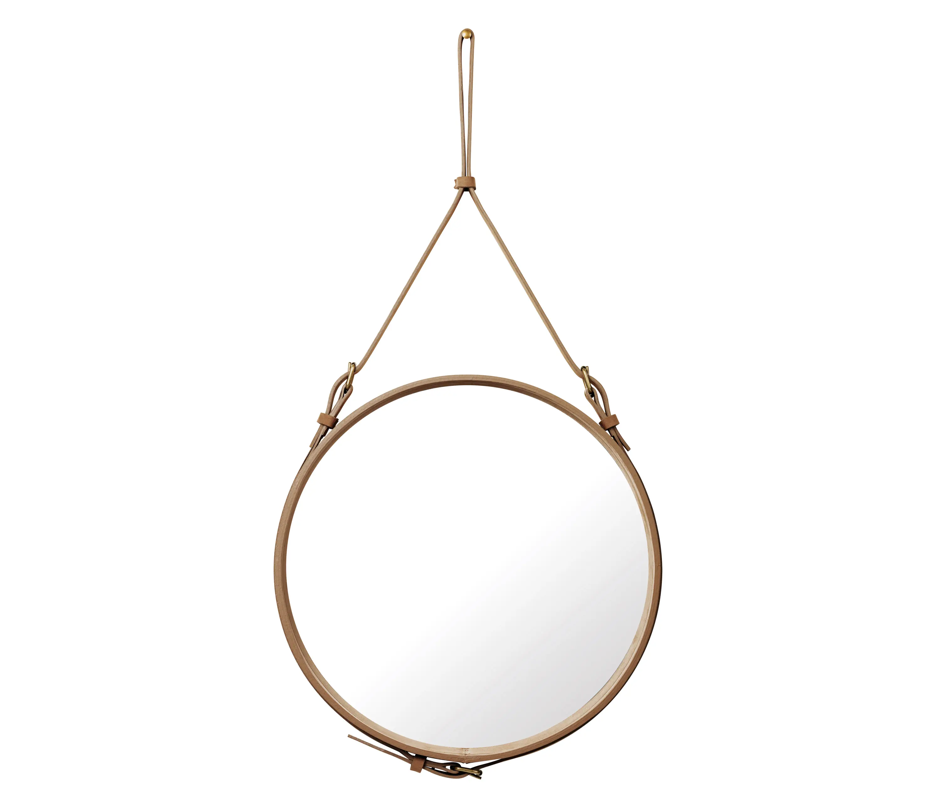 GUBI - Adnet Circulaire Wall Mirror - Alcantara Ø 60