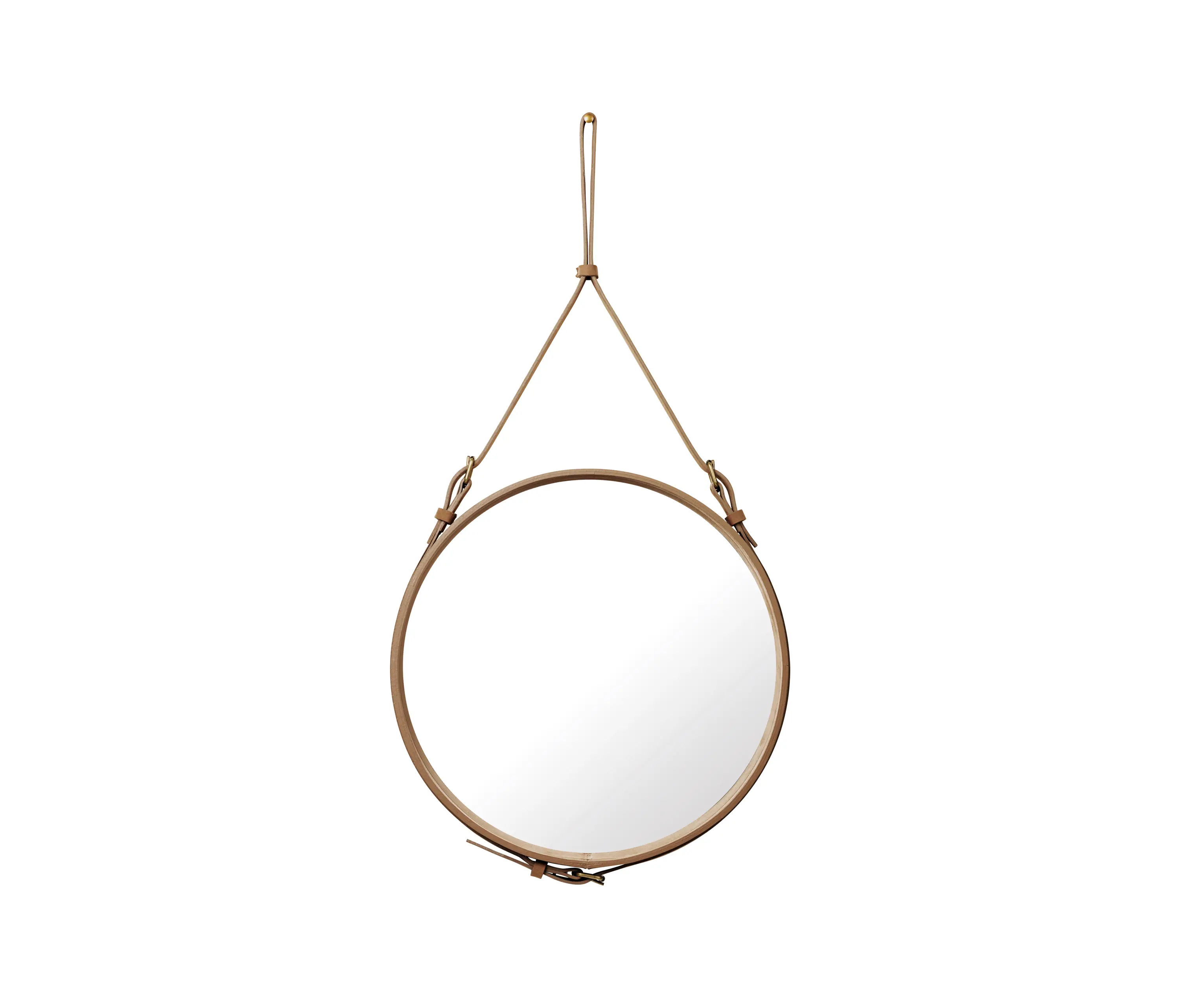 GUBI - Adnet Circulaire Wall Mirror - Alcantara Ø 59