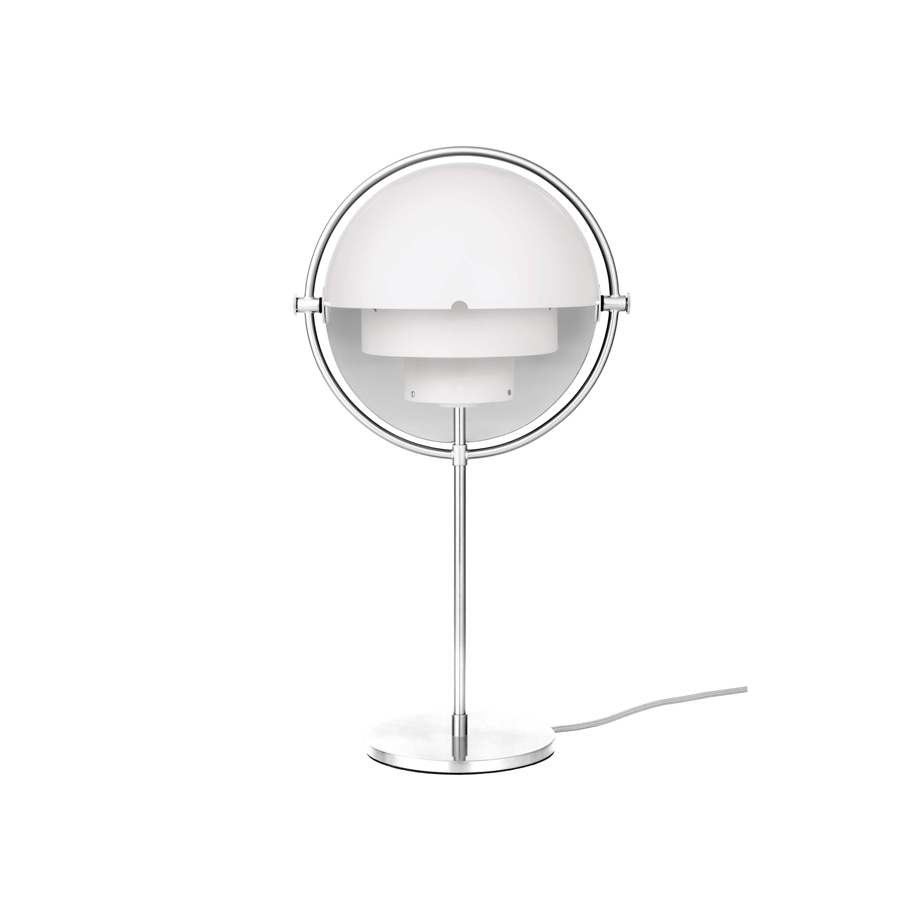 Multi-Lite Table Lamp | Chrome/White