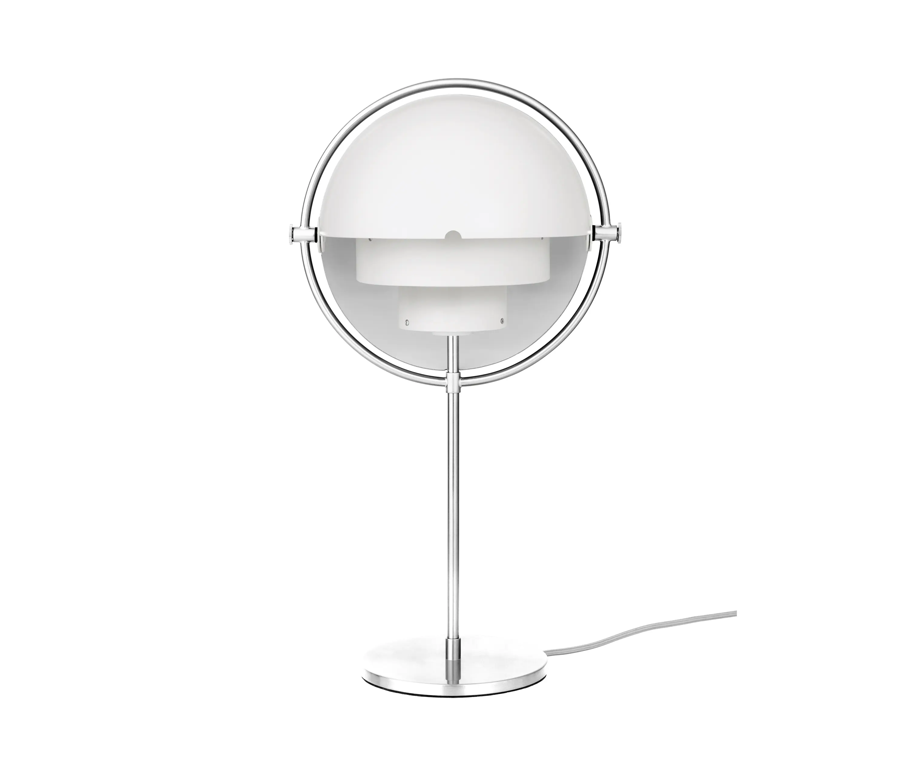 GUBI - Multi-Lite Table Lamp | Chrome/White