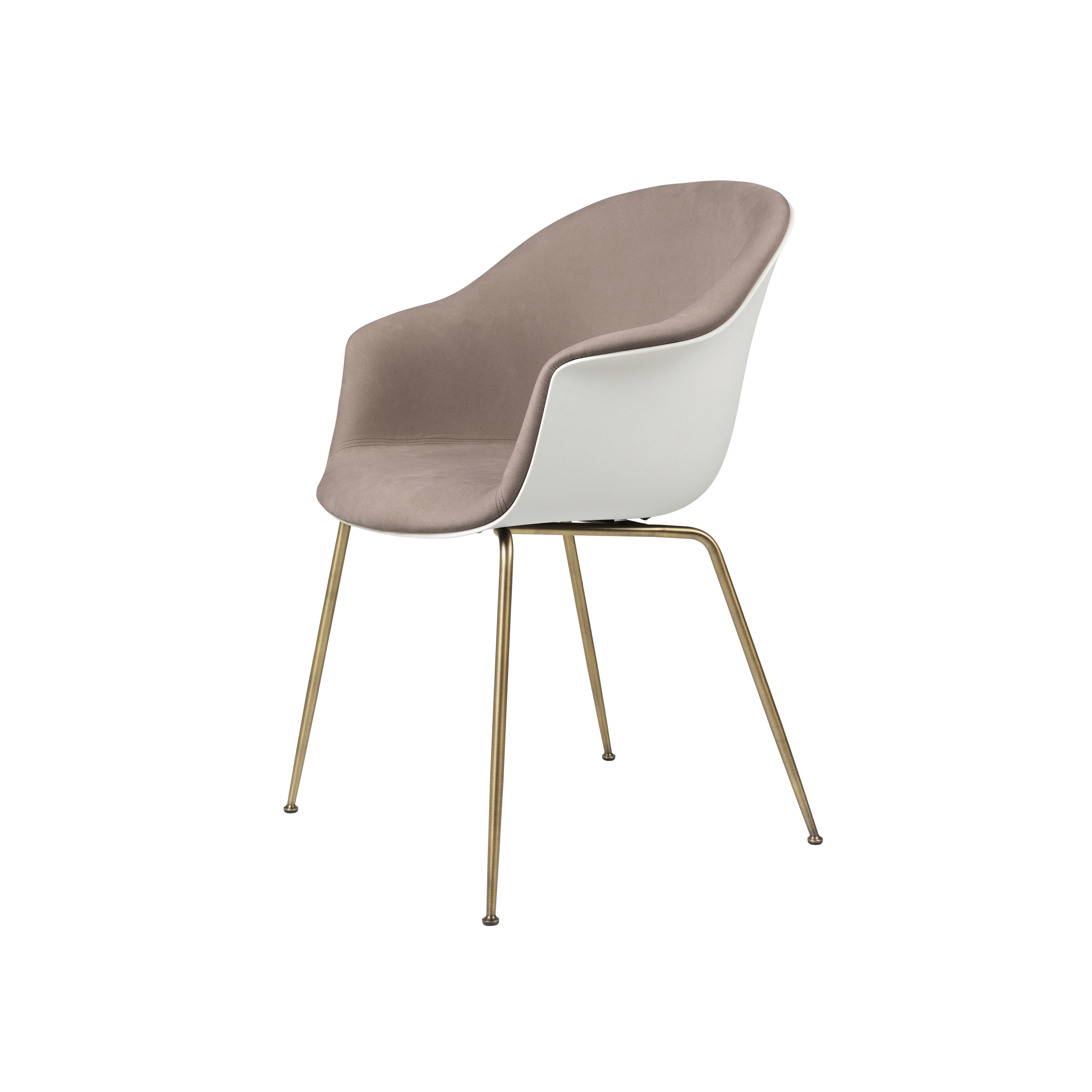 Bat Dining Chair - Front Upholstered, Conic base