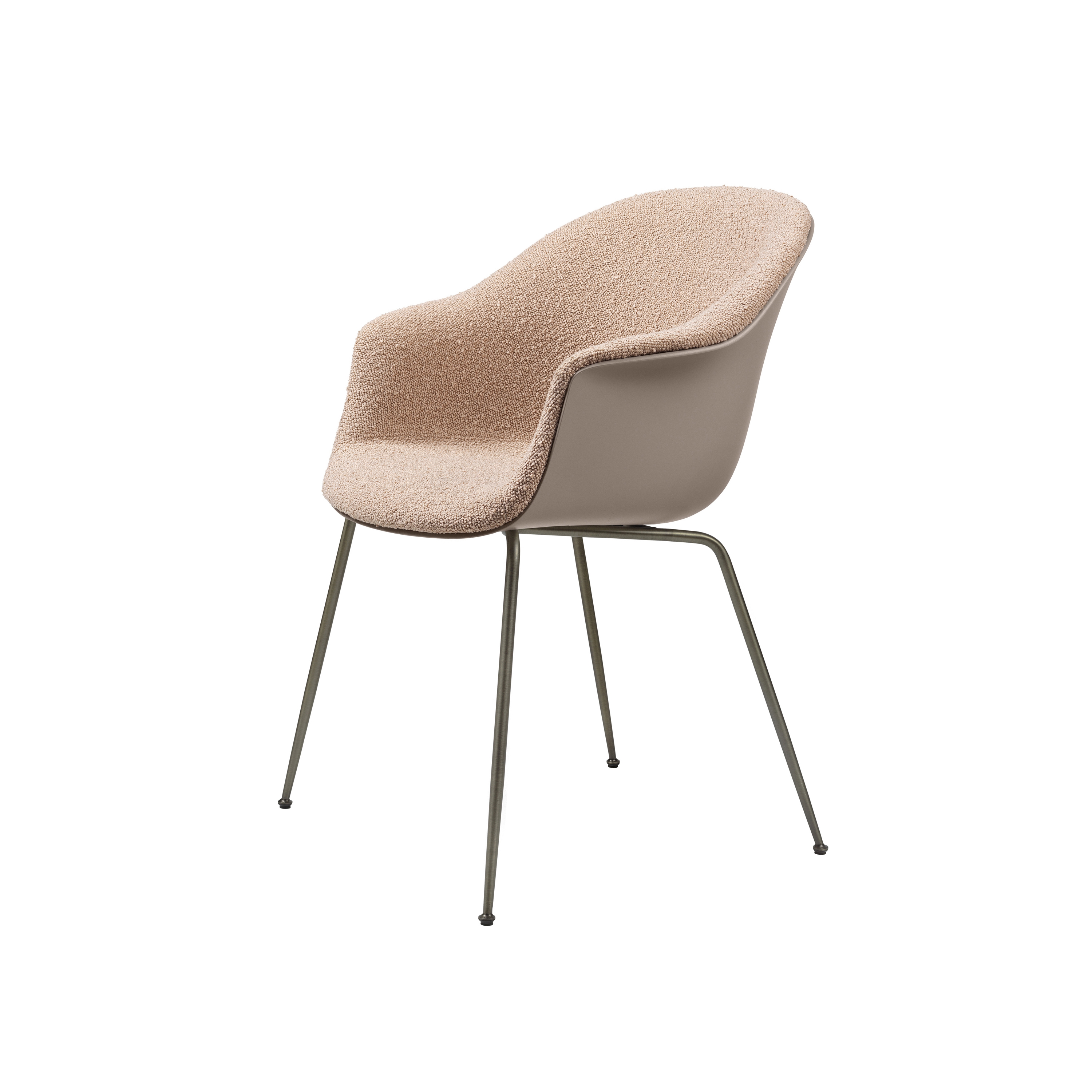 Bat Dining Chair - Front Upholstered, Conic base