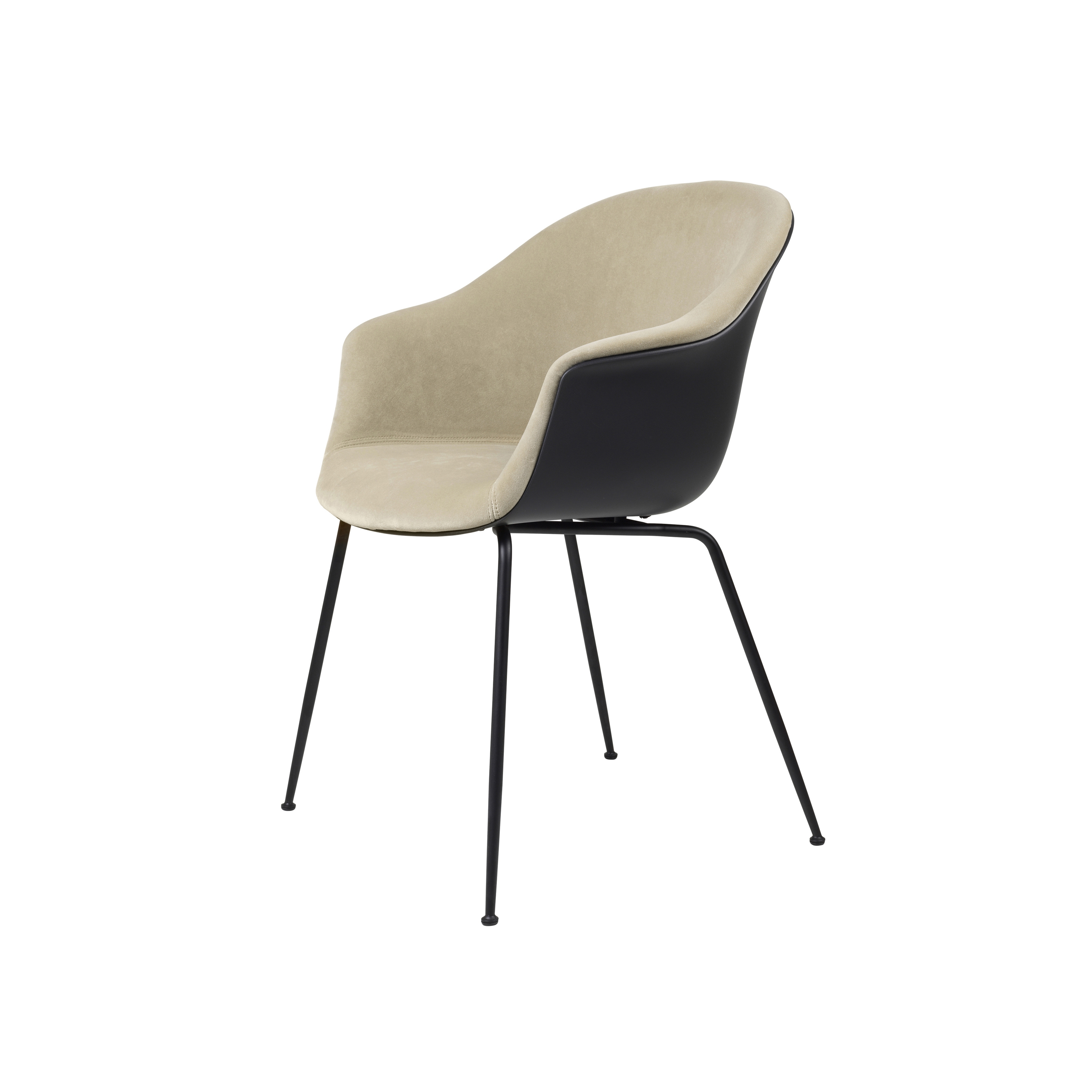 Bat Dining Chair - Front Upholstered, Conic base