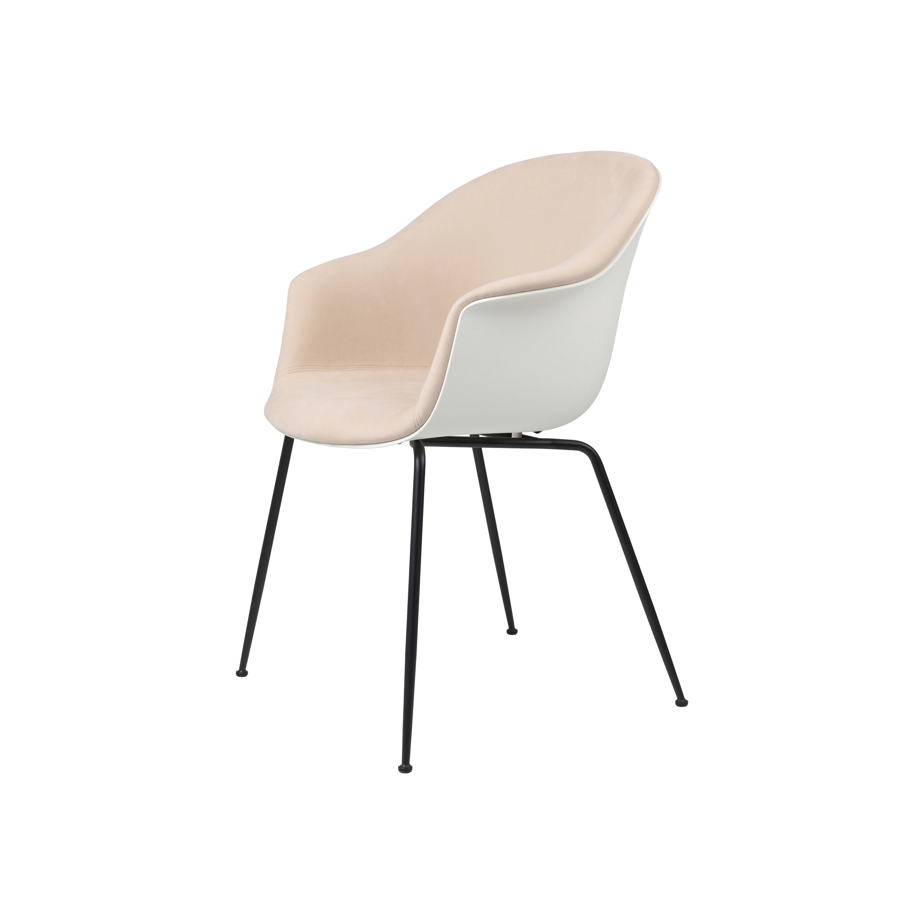 Bat Dining Chair - Front Upholstered, Conic base