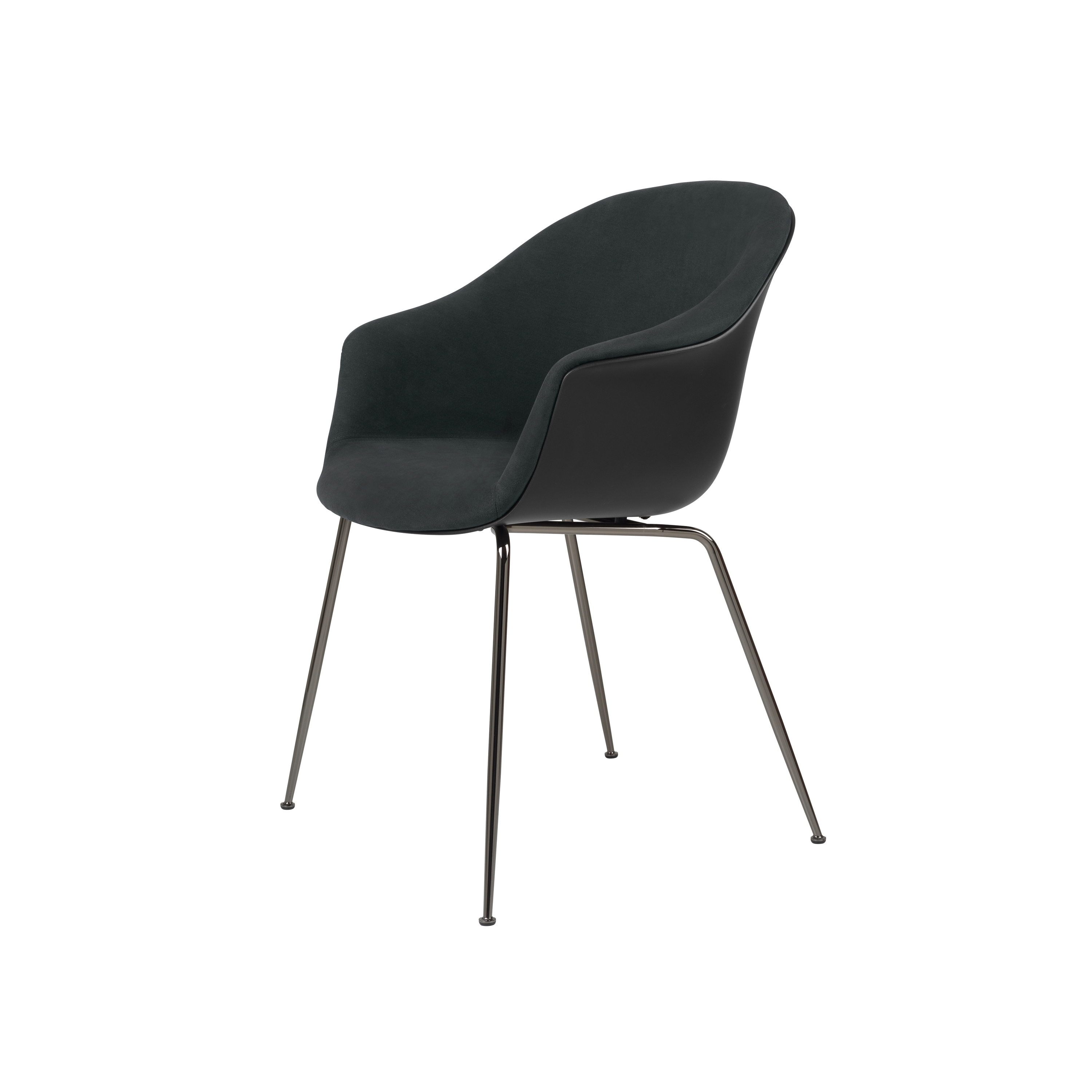 Produkt Bat Dining Chair - Front Upholstered, Conic base des Herstellers GUBI anzeigen