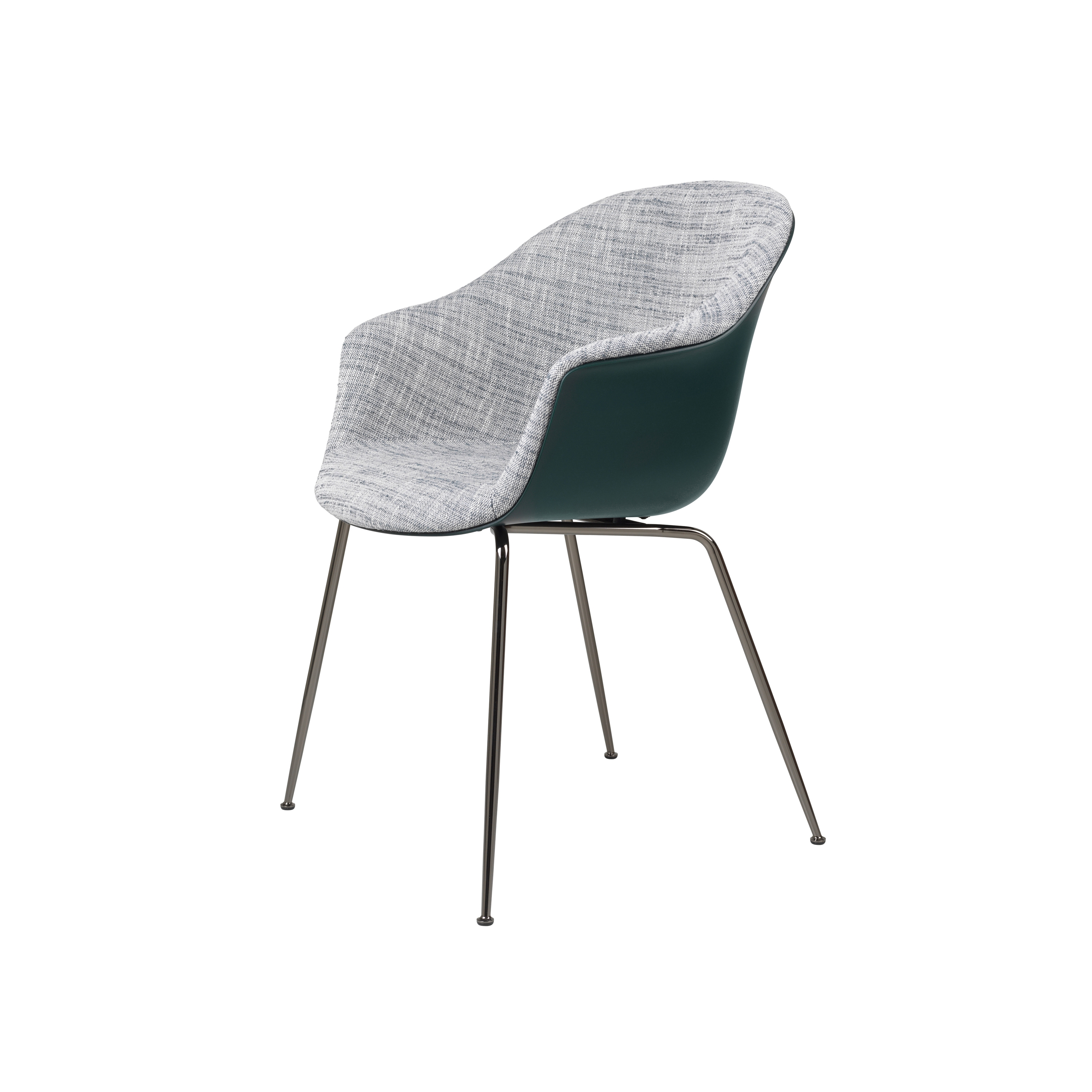 Bat Dining Chair - Front Upholstered, Conic base