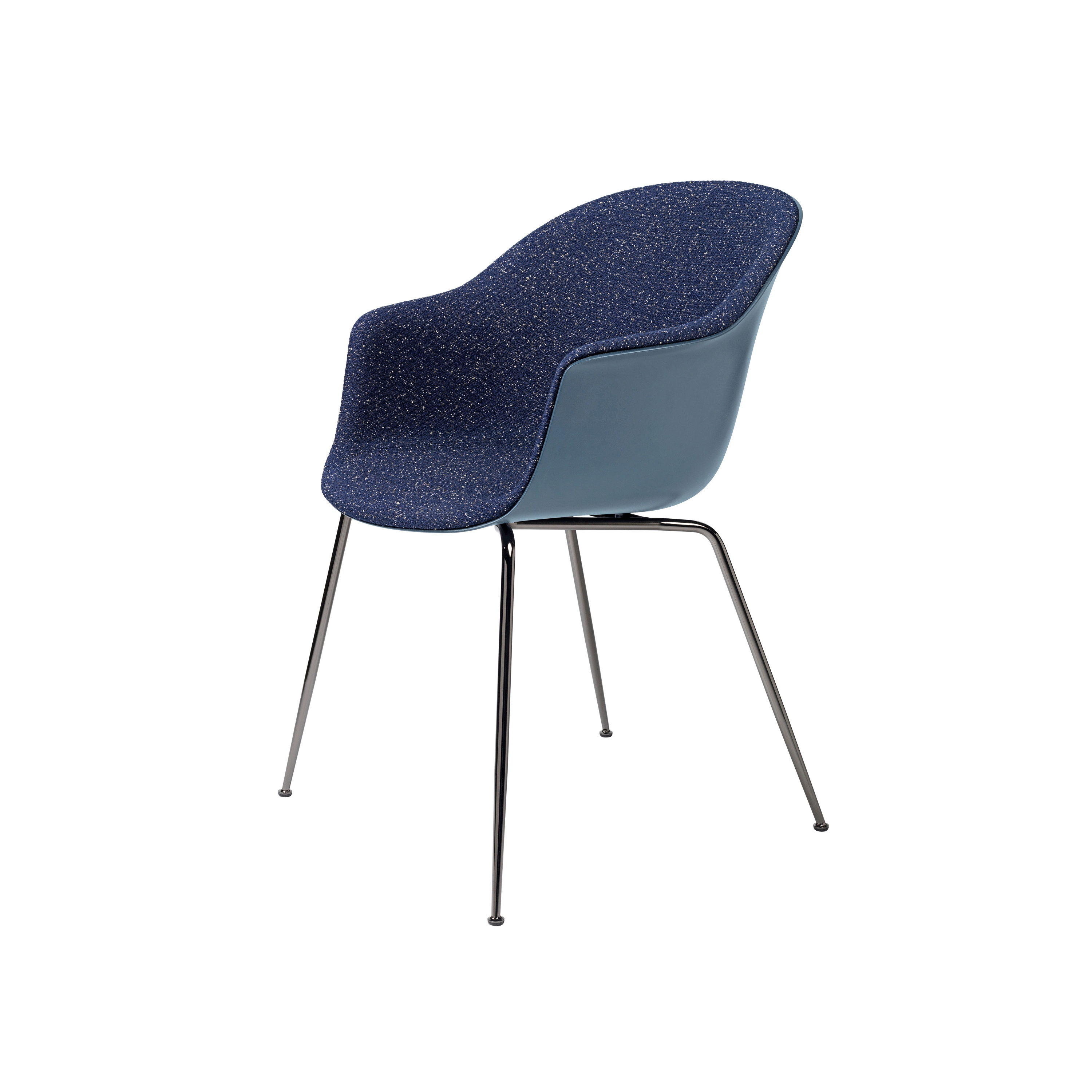 Bat Dining Chair - Front Upholstered, Conic base