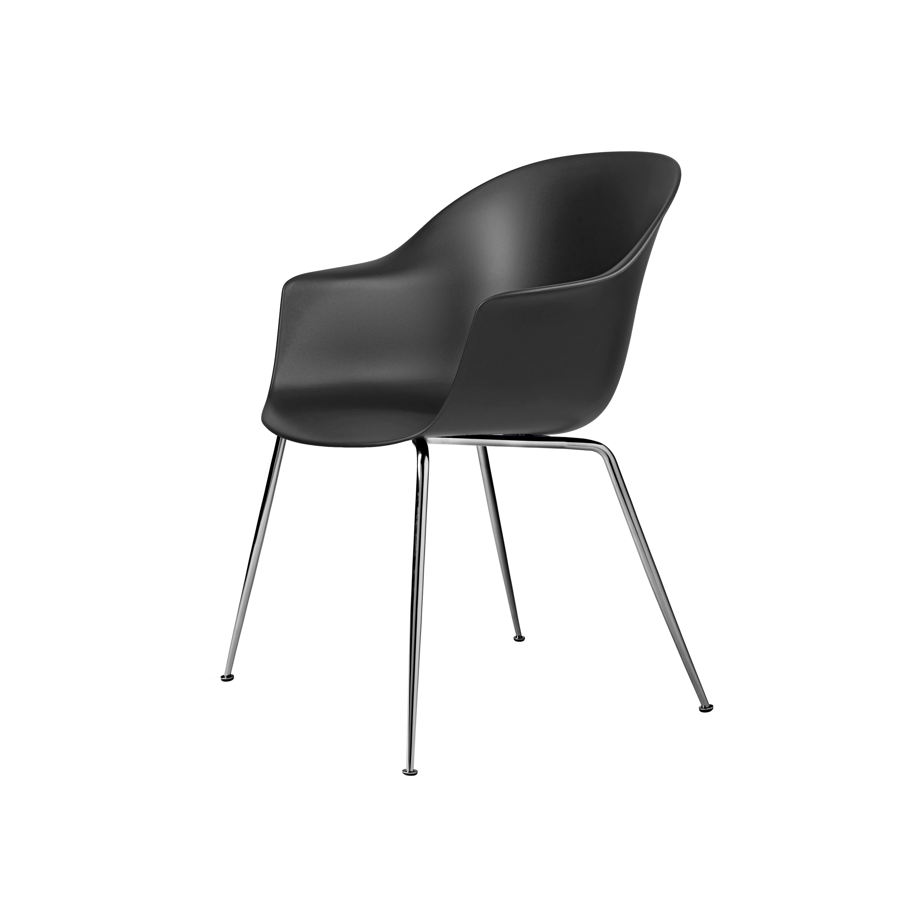 Produkt Bat Dining Chair - Un-ophulstered, Conic Base, Chrome des Herstellers GUBI anzeigen