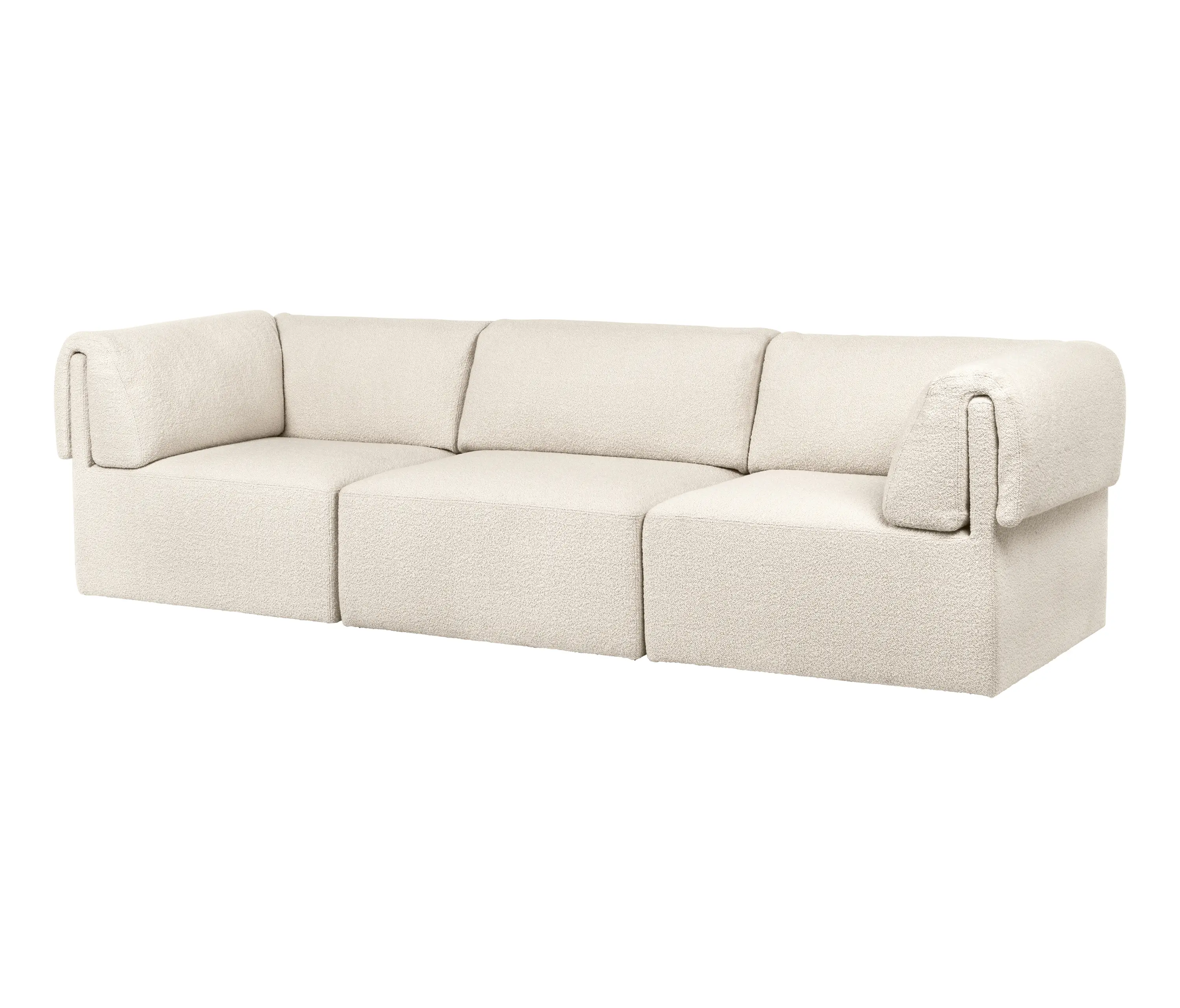 GUBI - Wonder Sofa - 3-seater with armrest