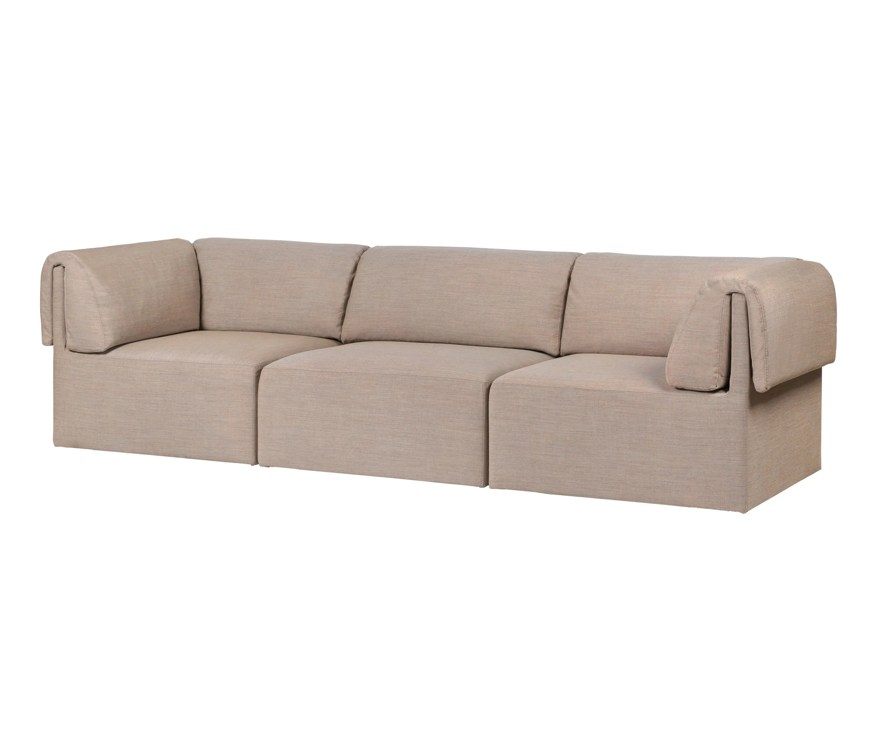 GUBI - Wonder Sofa - 3-seater with armrest