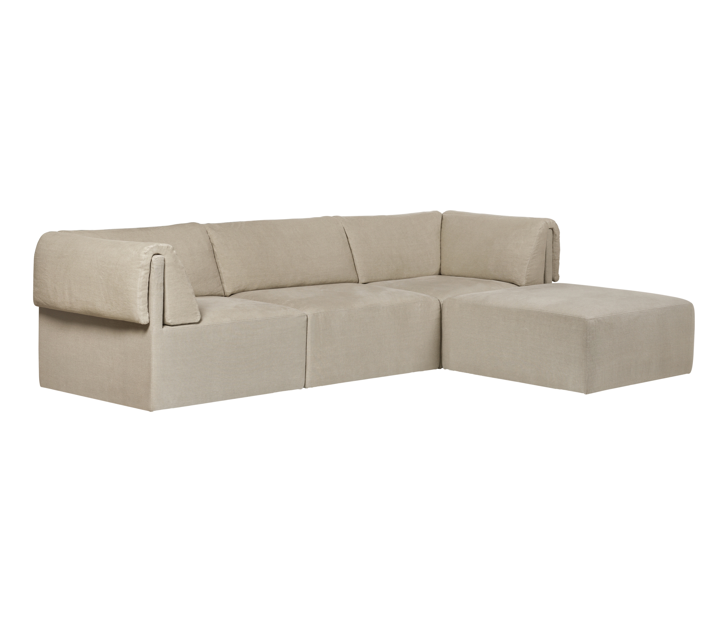 Vertoon produk Wonder Sofa - 3-seater with Chaise Longue van vervaardiger GUBI