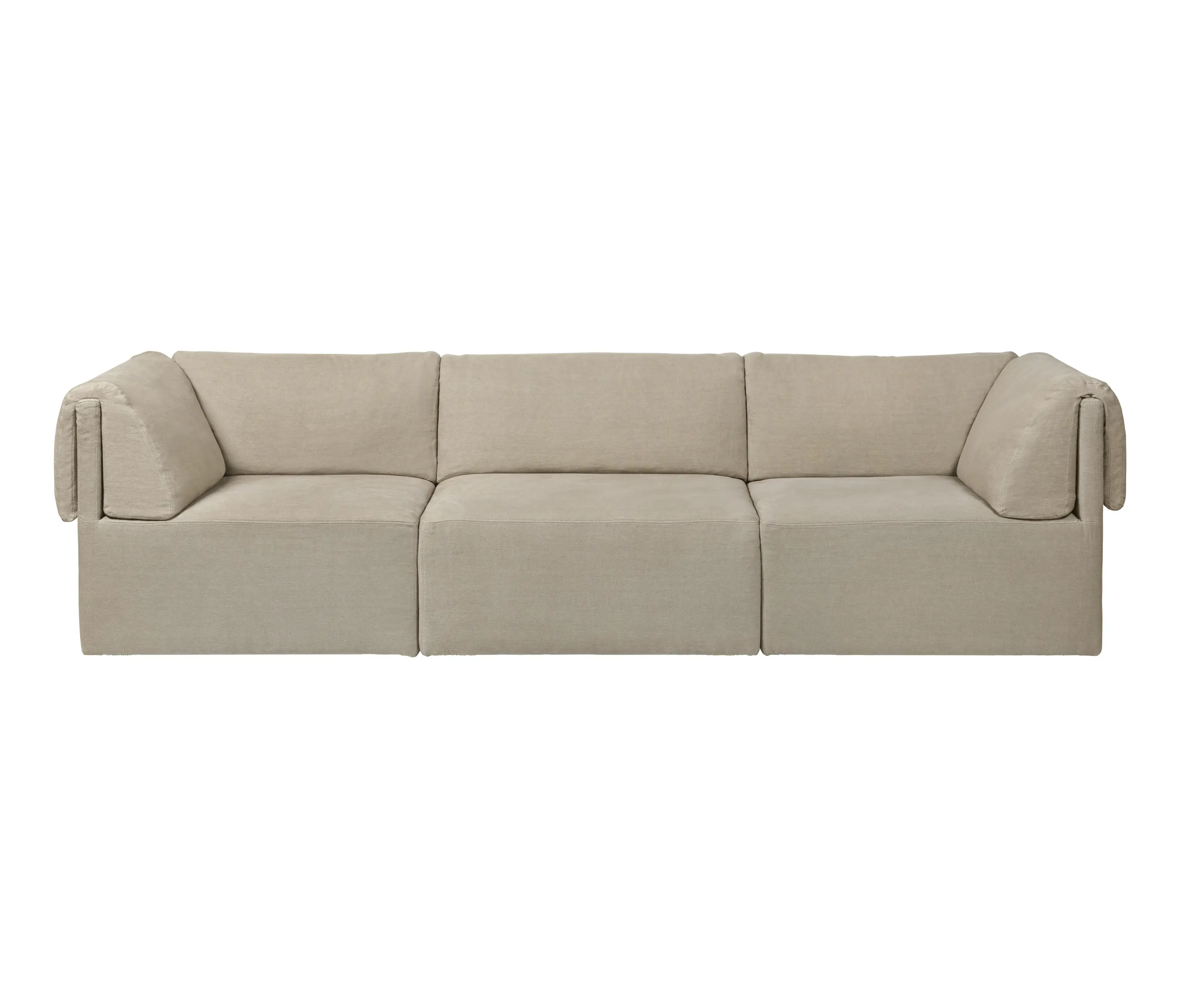 GUBI - Wonder Sofa - 3-seater without armrest