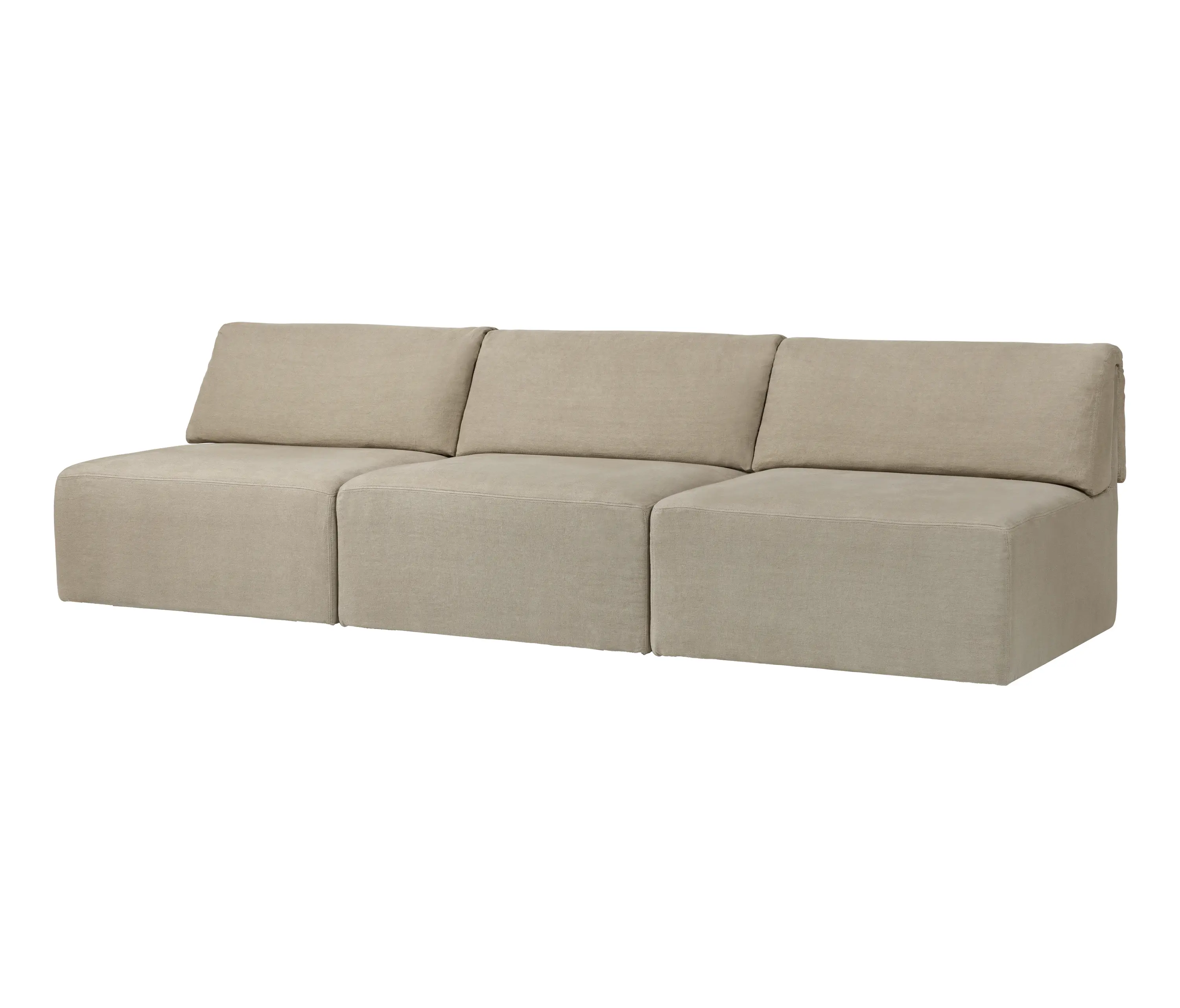 GUBI - Wonder Sofa - 3-seater without armrest