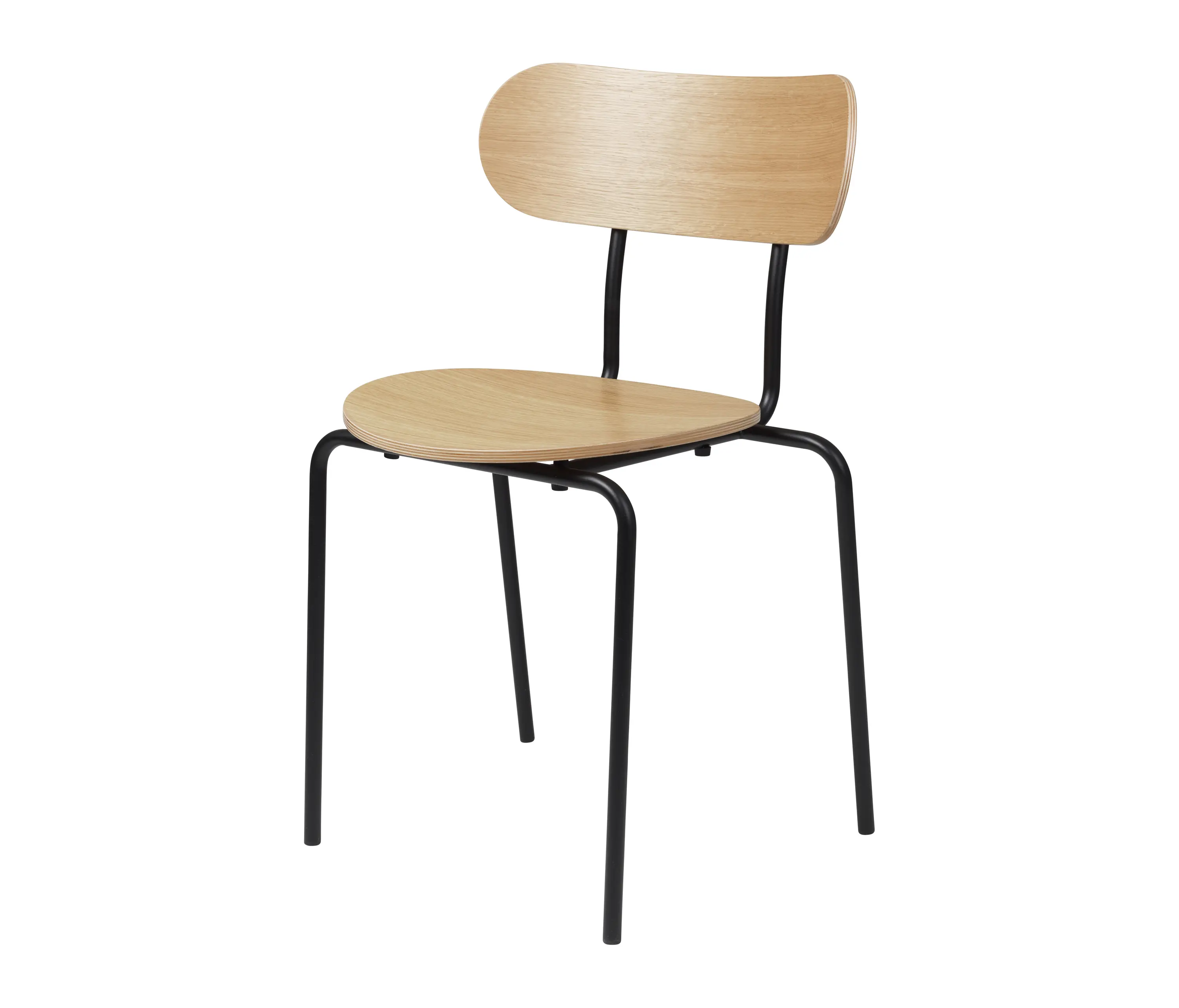 GUBI - Coco Dining Chair, Stackable (Oak)