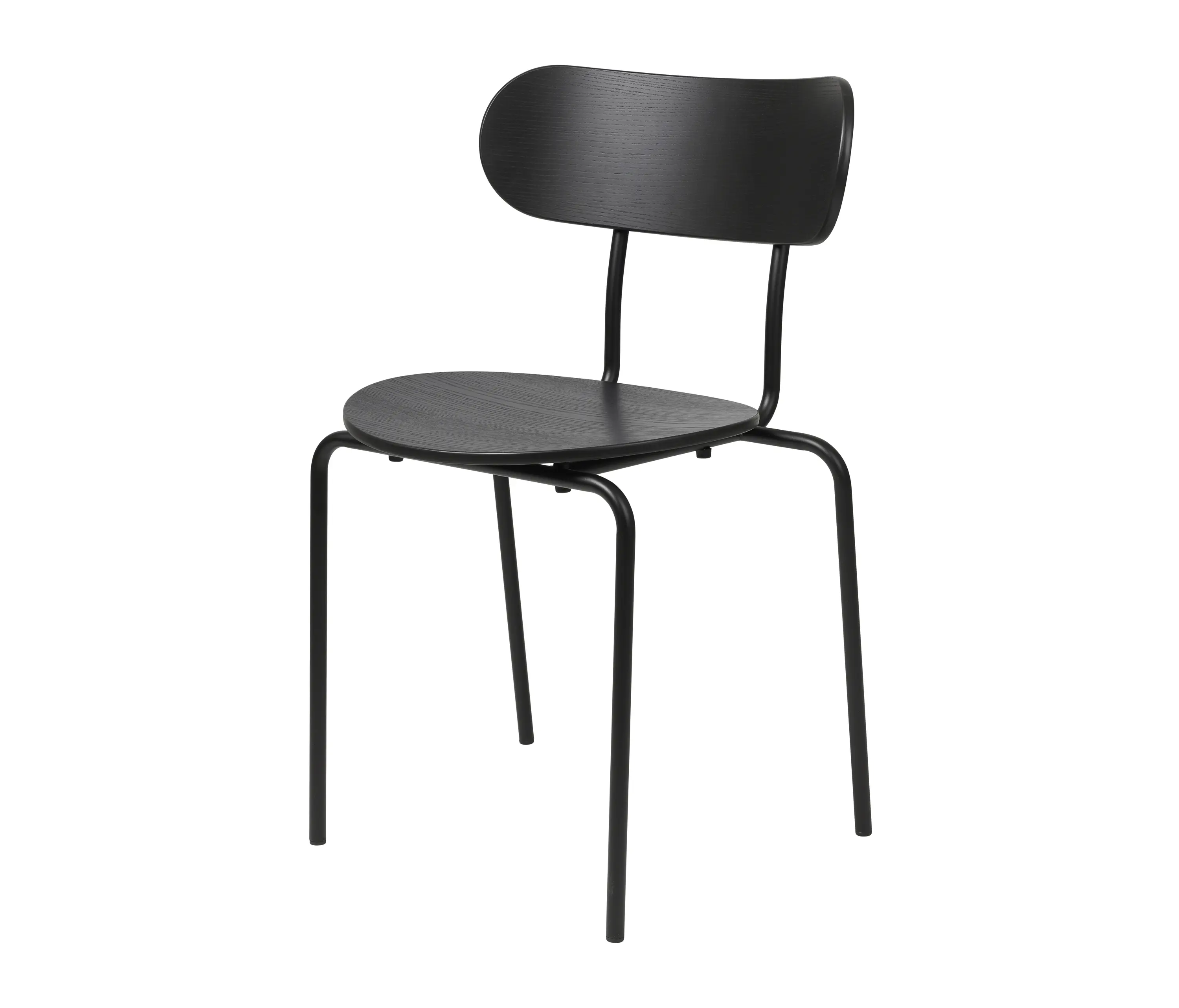 GUBI - Coco Dining Chair, Stackable (Black Ash)